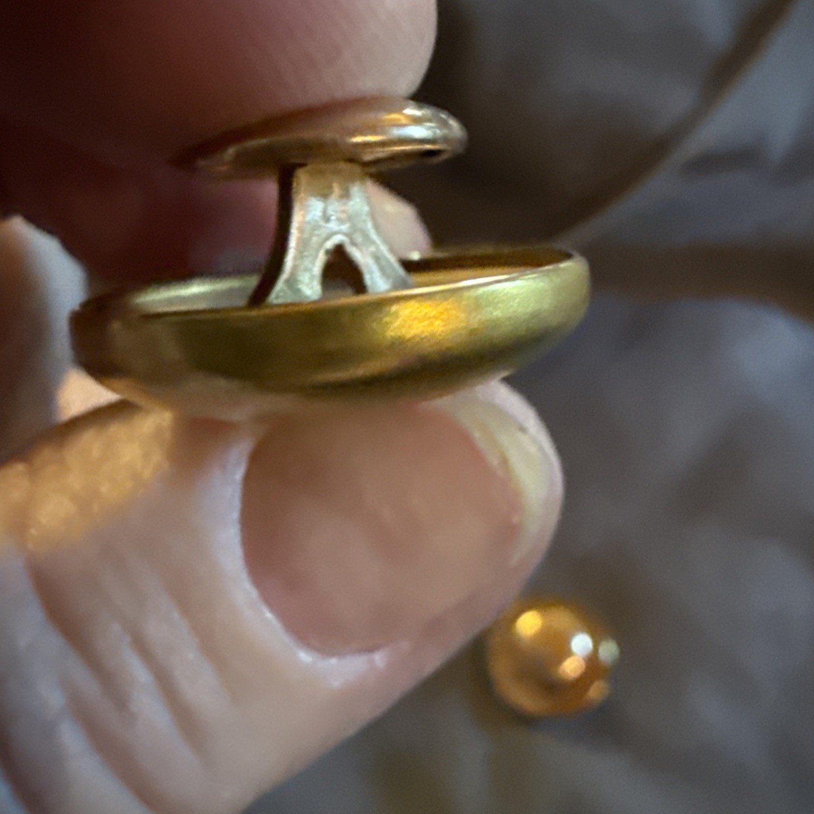 Antique Engraved Gold Cuff Links
