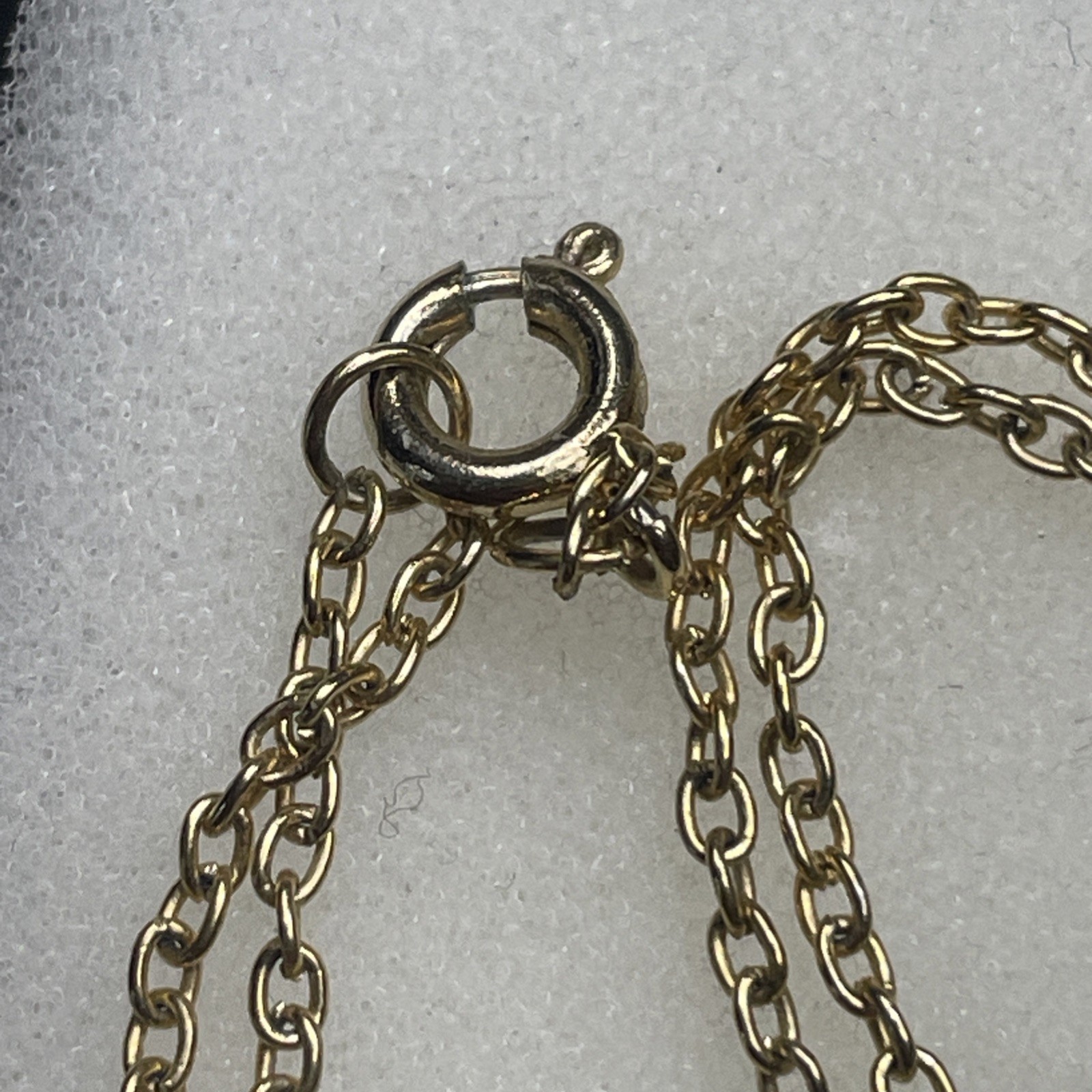 Miniature 1964 penny 1cm Coin Charm Pendent Necklace Vintage 18” gold tone chain