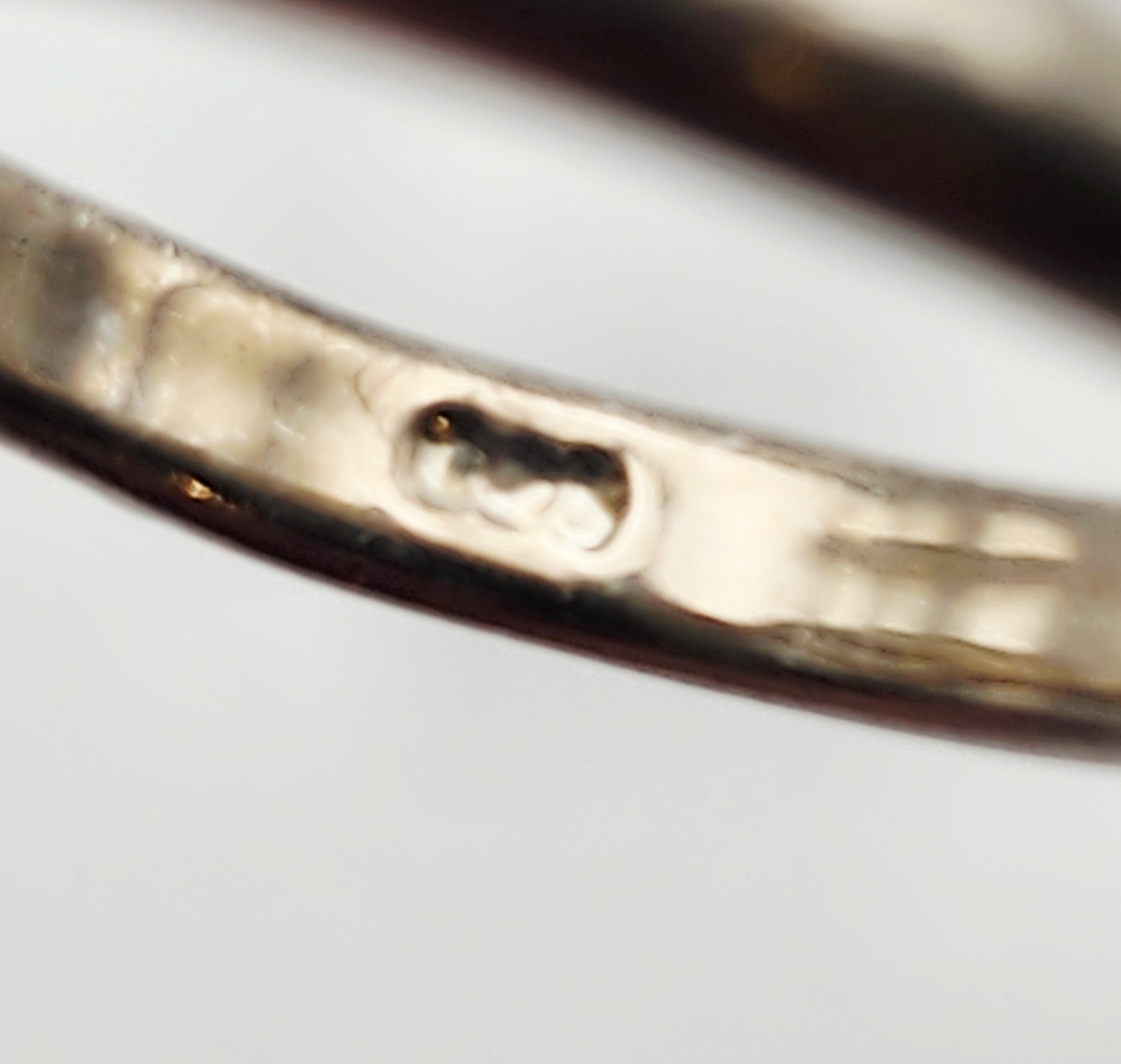 Vintage Sterling Silver CZ Trillion Cut Solitare Ring Size 6