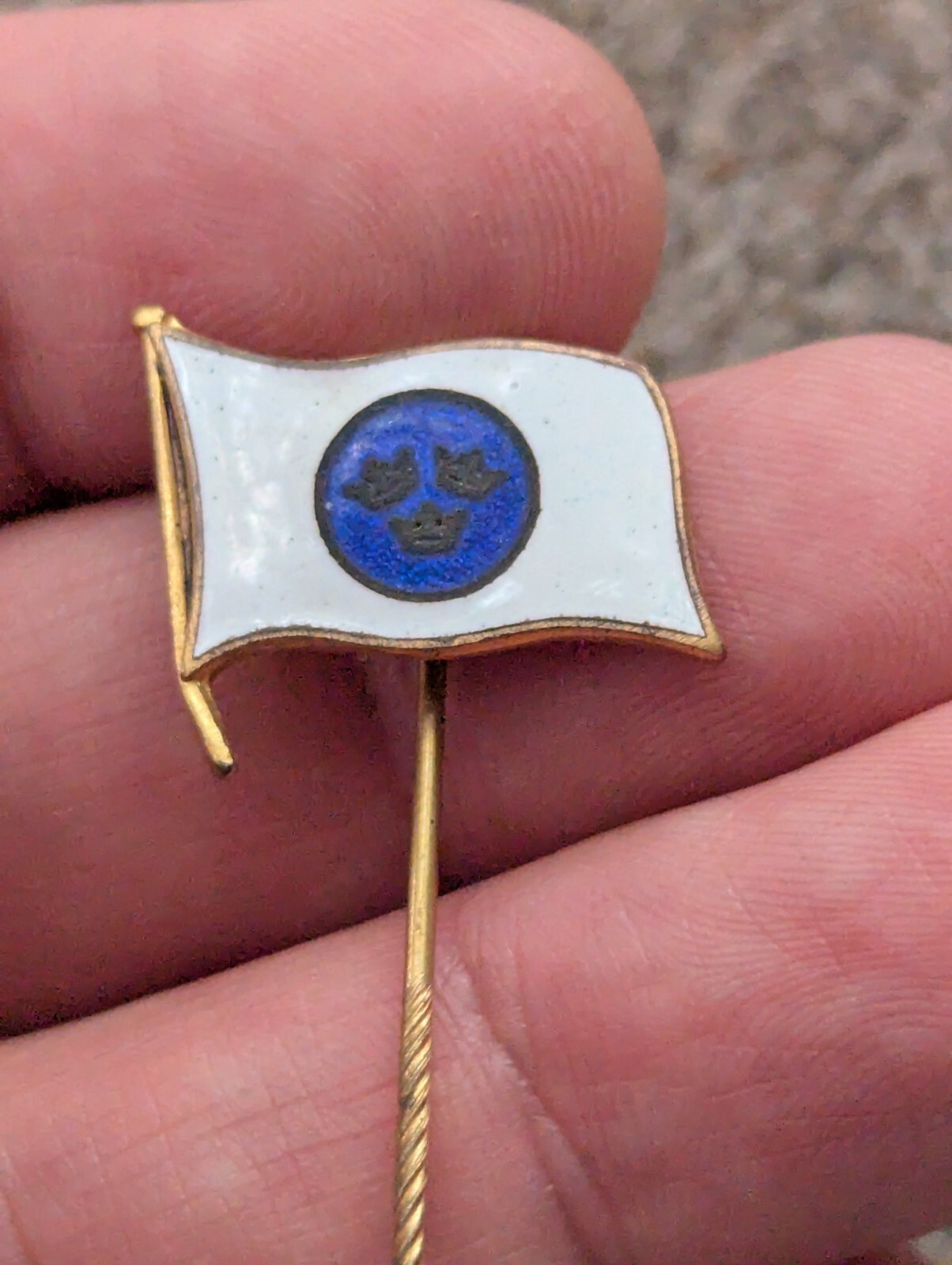 Vintage 1930s -1950s Swedish American Line Nautical Pin P1