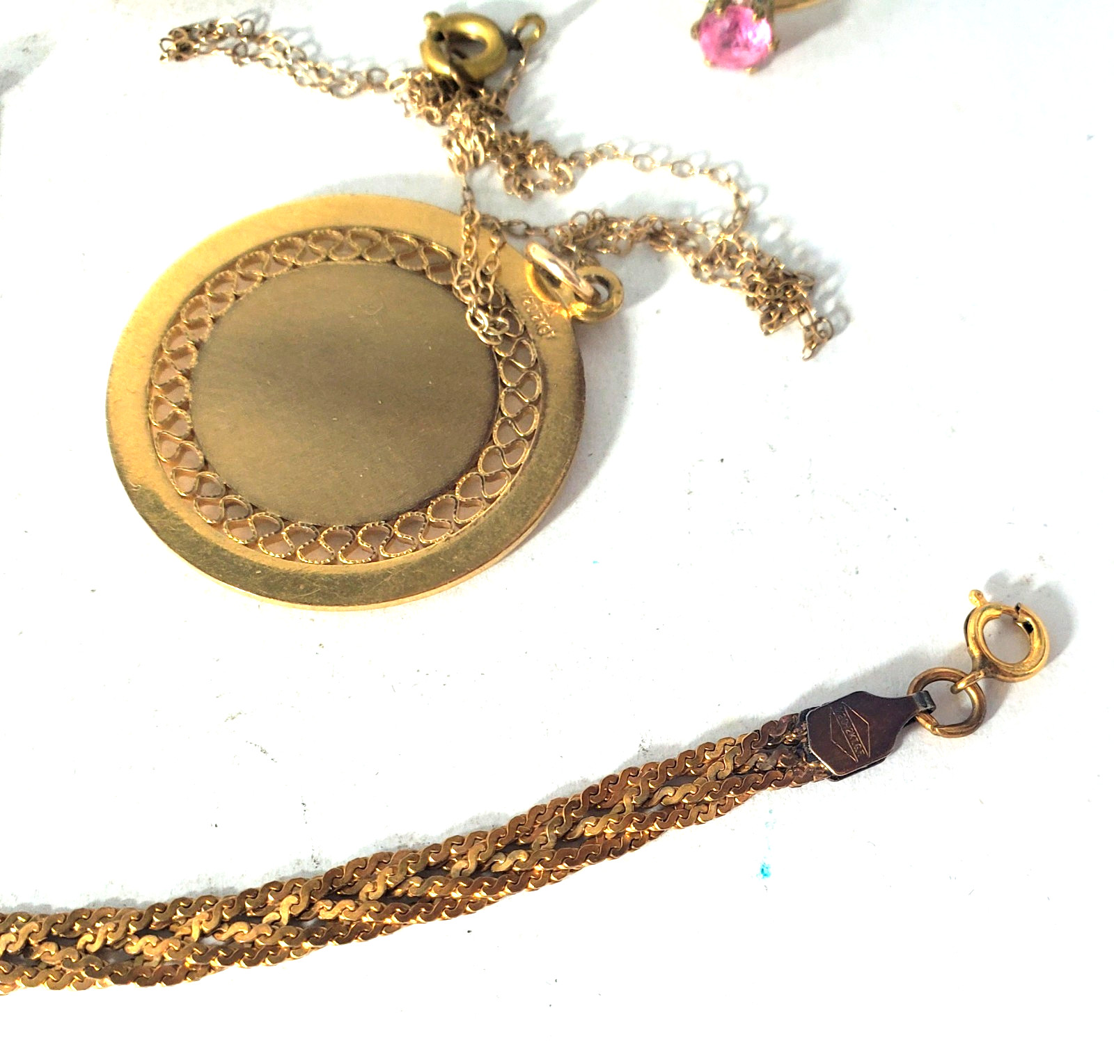 Victorian Edwardian 2 Deco Gold Filled Wear Repair Craft Scrap Jewelry Lot 11 Pc