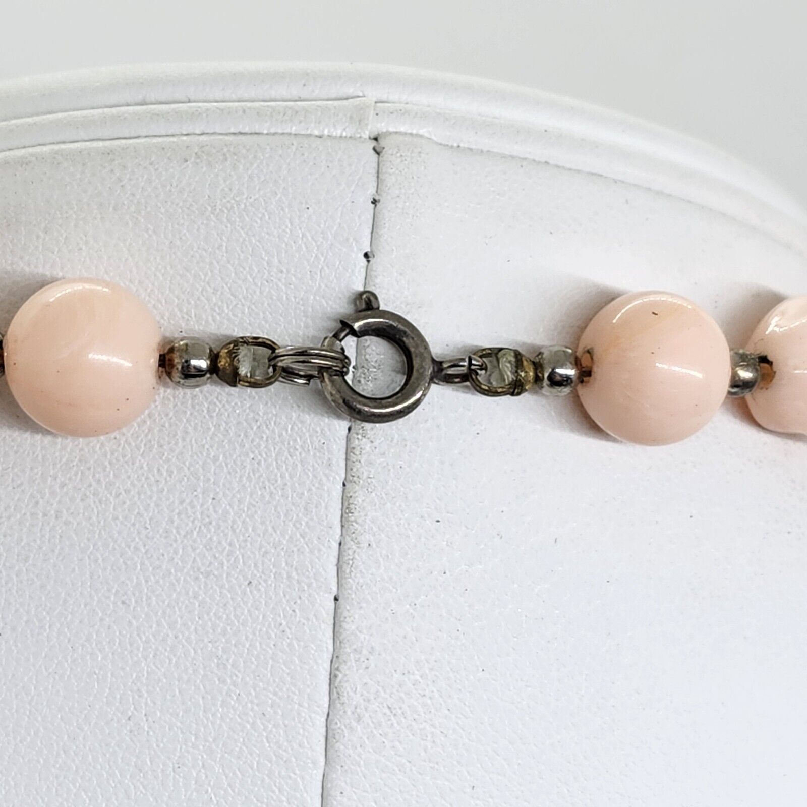 Vintage Pink Graduated Bead Necklace