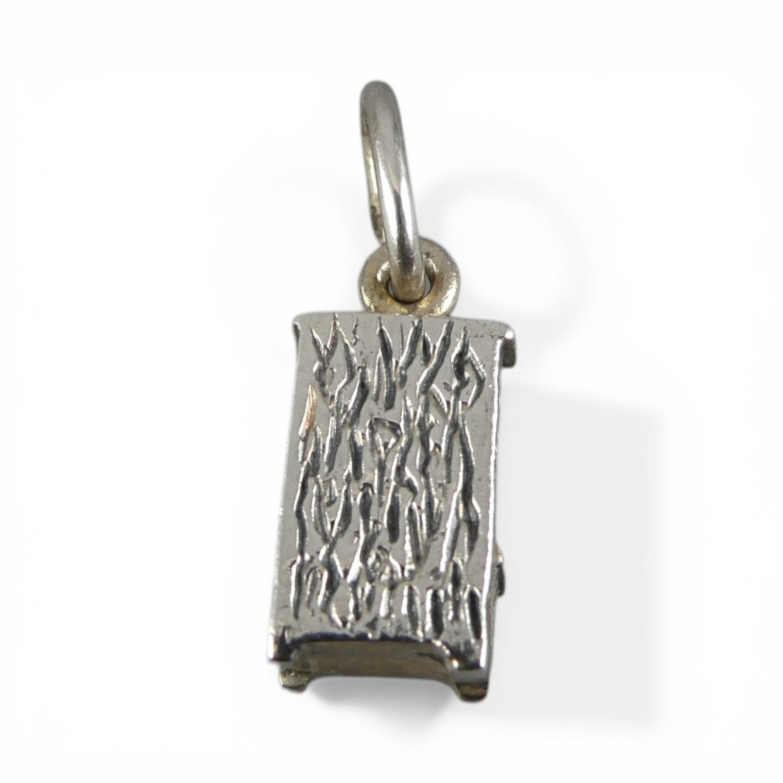 VINTAGE Sterling Silver HOOSIER CABINET Charm for Bracelet BROWN COUNTY Antique