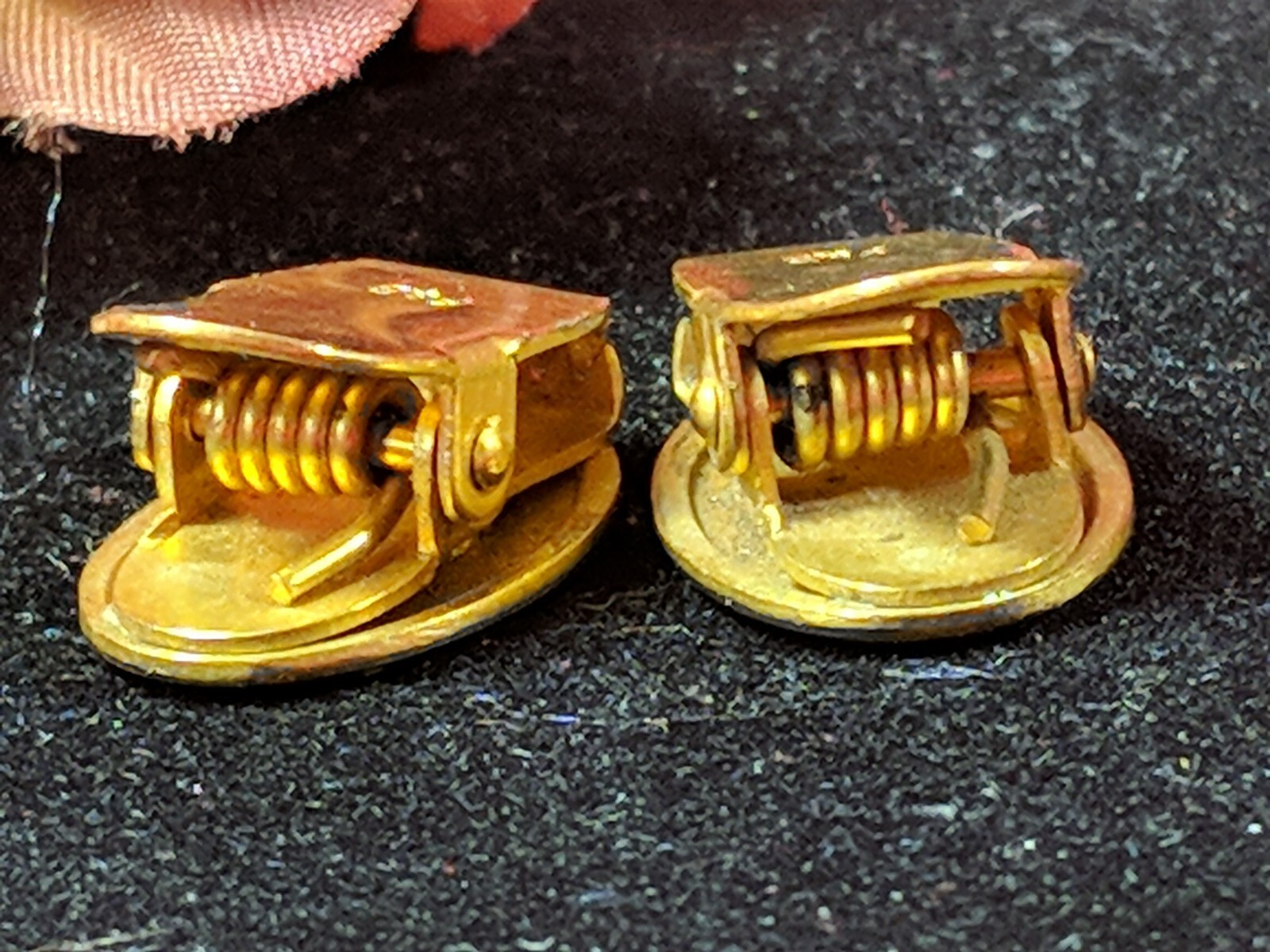 Antique Foster Bailey F & B Tie Clip Estate Engraved Initial Cuff Links Insignia