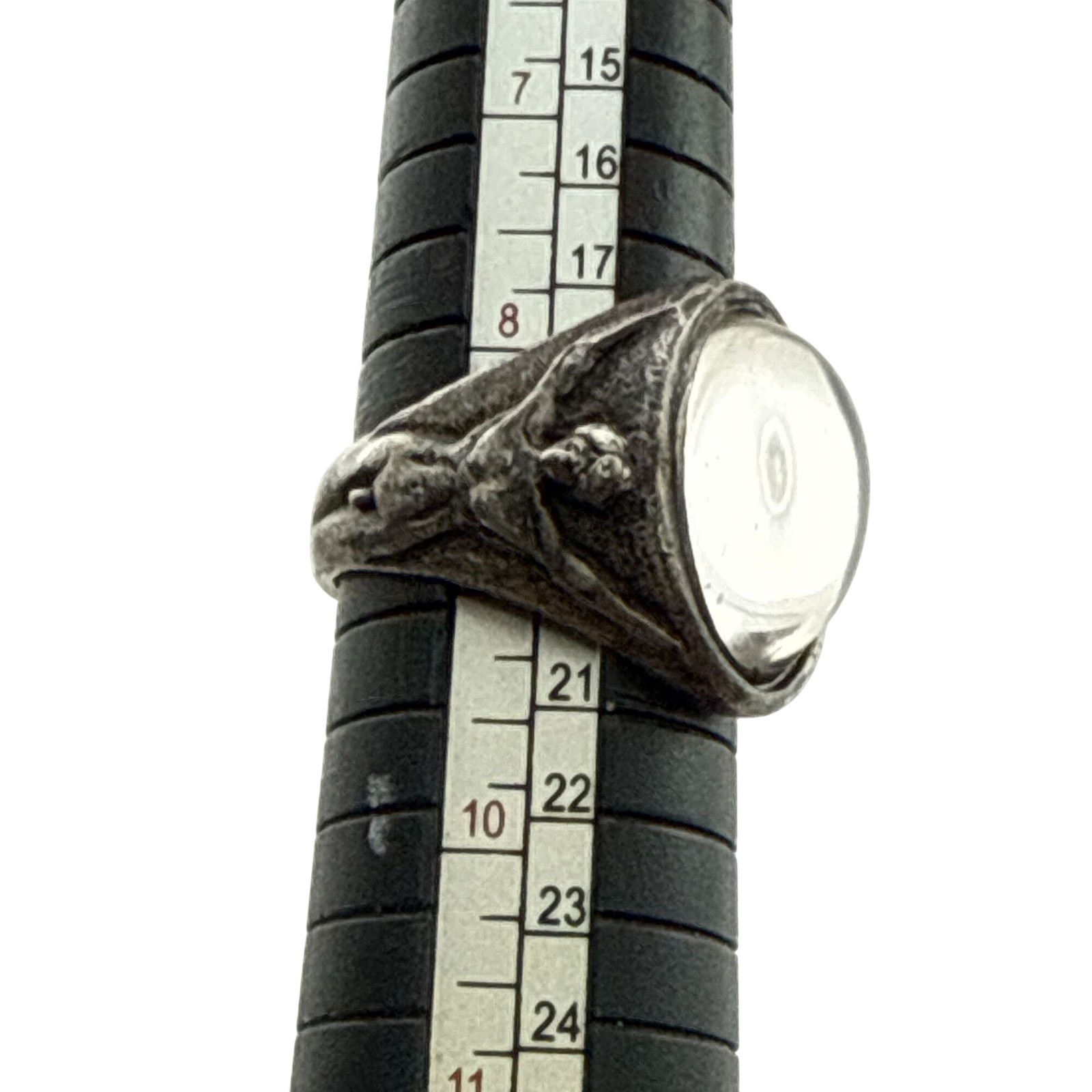 Brutalist Art Jewelry Ring | Figural Male & Female Forms | WLP Signed Studio Sil