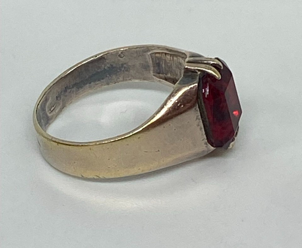 Rings Silver 875 Size 8.25 . Weight 3.42 g. Soviet Vintage Jewelry USSR