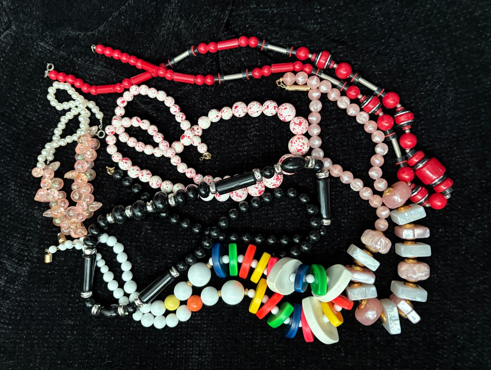 Vintage Costume Jewelry Lot all Wearable, Lucite, Plastic