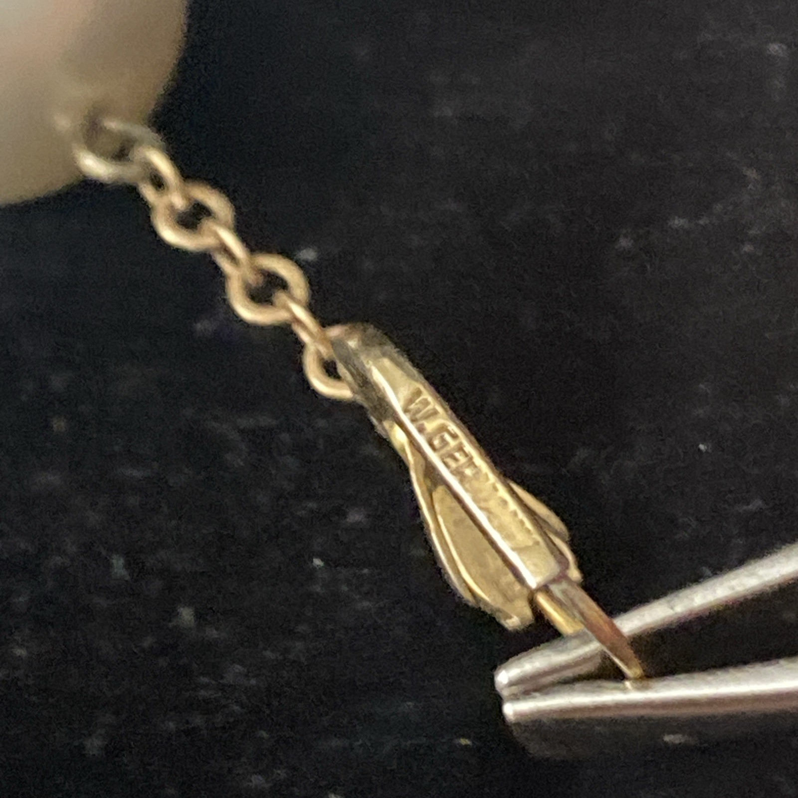 Vintage Ges Gesch West Germany Dangle Earrings Faux Pearl Pierced