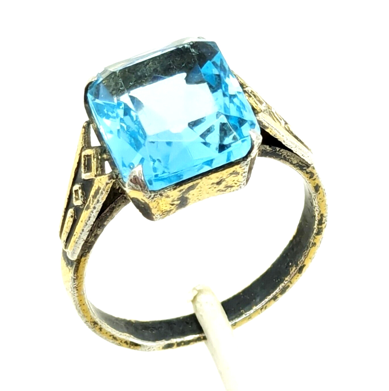 Vintage Luxury Soviet Silver RING ⭐875 stamp Star USSR size: 8US (18.5mm) | #100