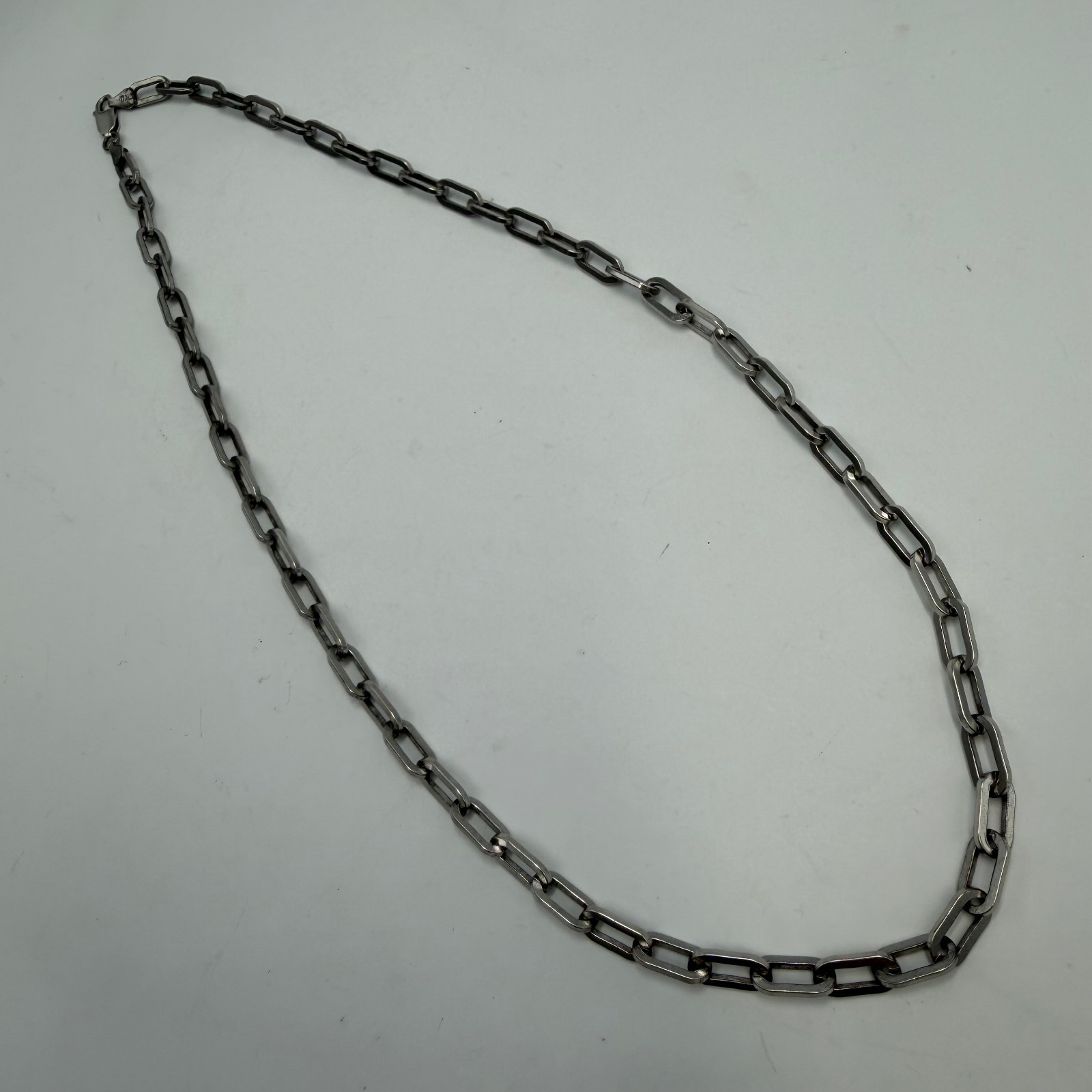 Vintage Italy 925 Sterling Silver Men’s Chain Necklace Unisex Jewelry 31.5g