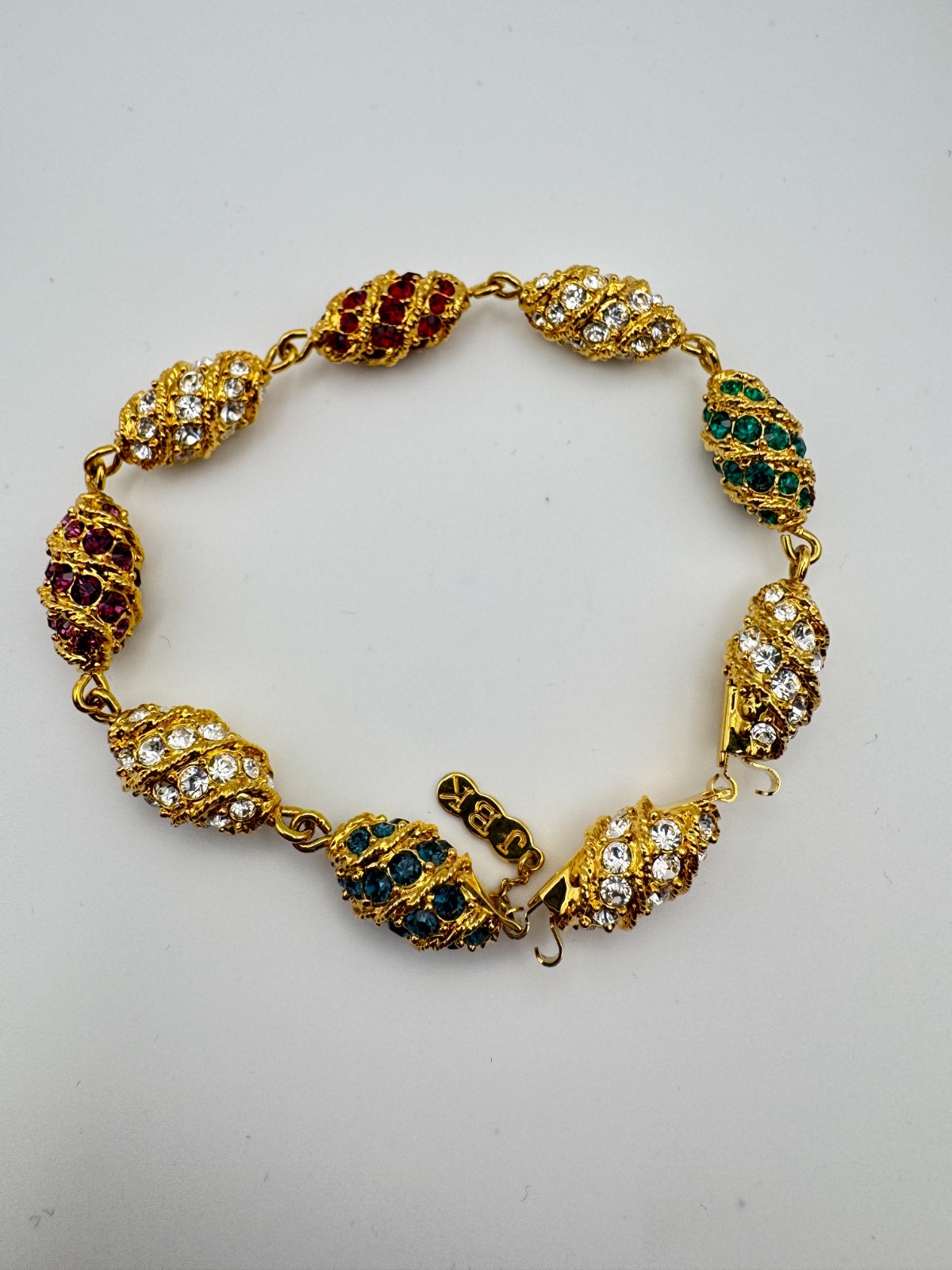 Vintage JBK Bracelet Camrose & Kross Jacqueline Kennedy Royal Easter Egg Link