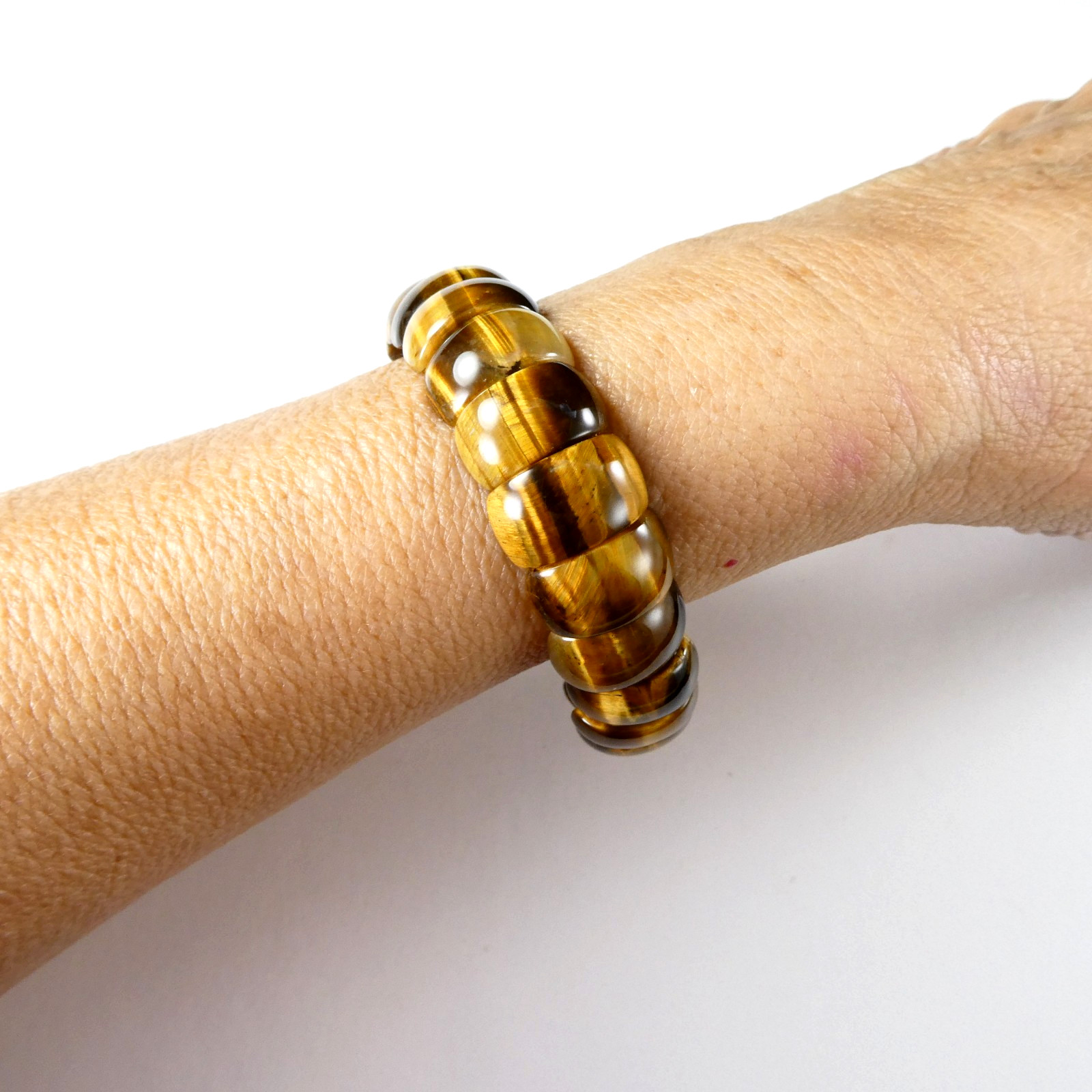 Pretty Tigers Eye Bangle Bracelet Expansion Style Designer Quality HSN