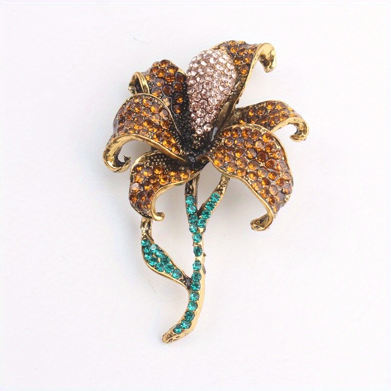 Retro Fashion Creative High-quality Temperament Rose Brooch Jewelry Gift