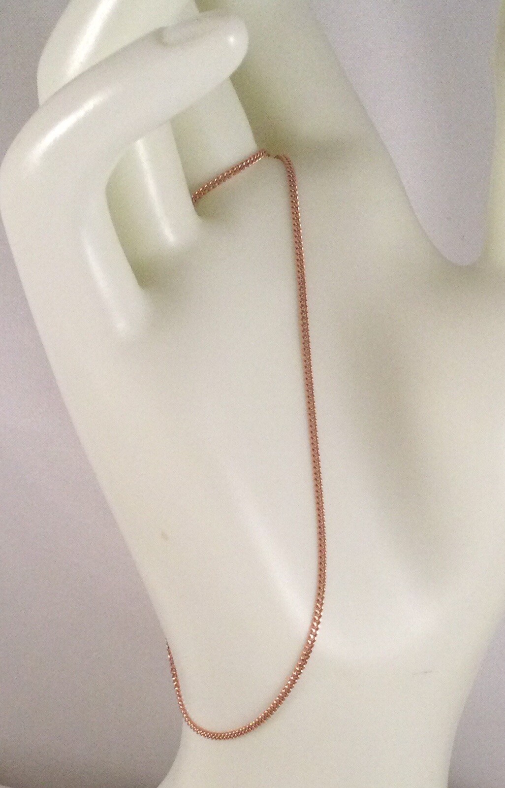 Vintage Jewellery Rose Gold Chain Necklace Antique Deco Jewelry 45 cm 17 3/4 in