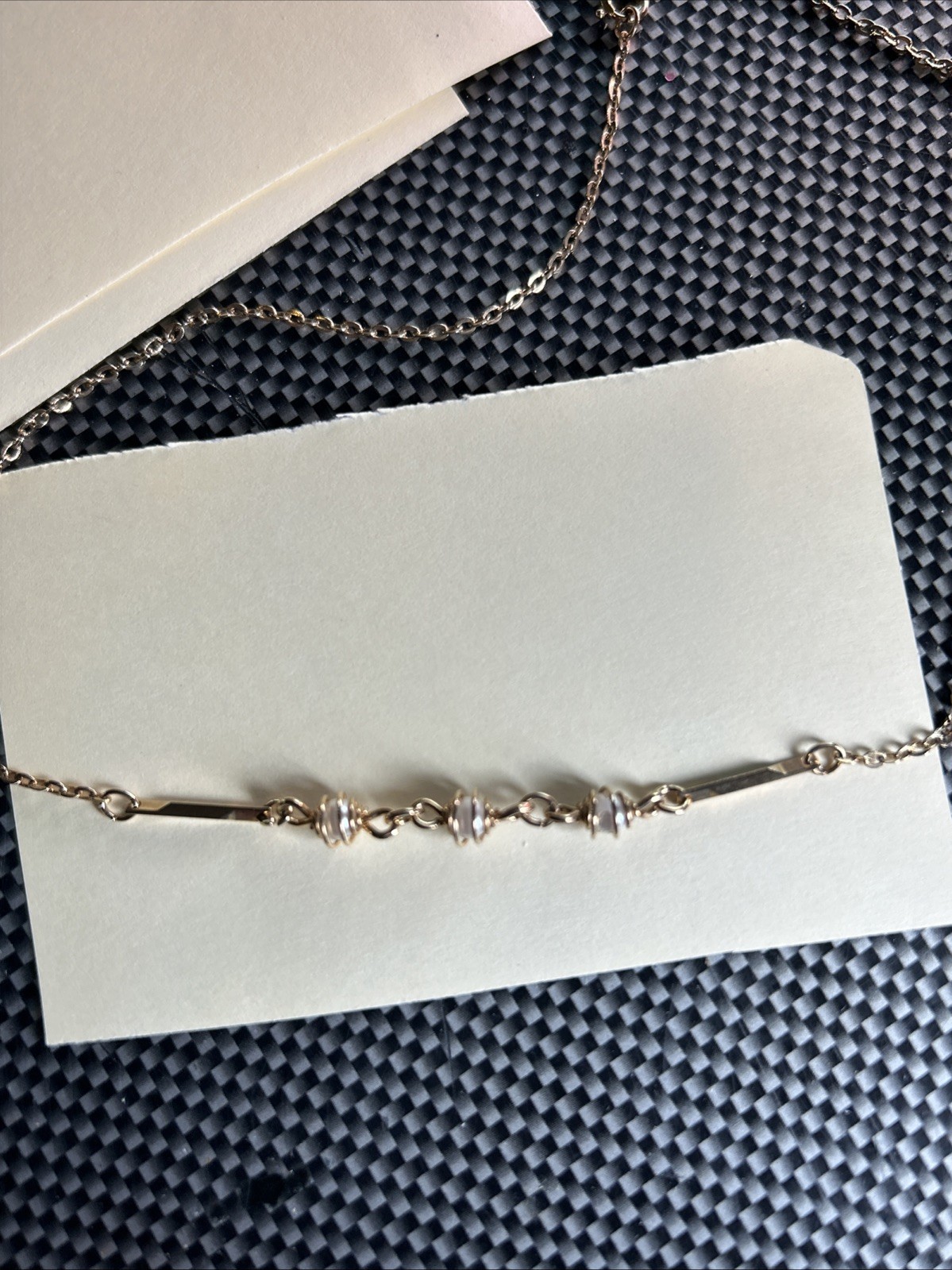 Choker Length Vintage Avon Dainty Wire Wrapped Pearl Necklace. Gold-Tone 14″