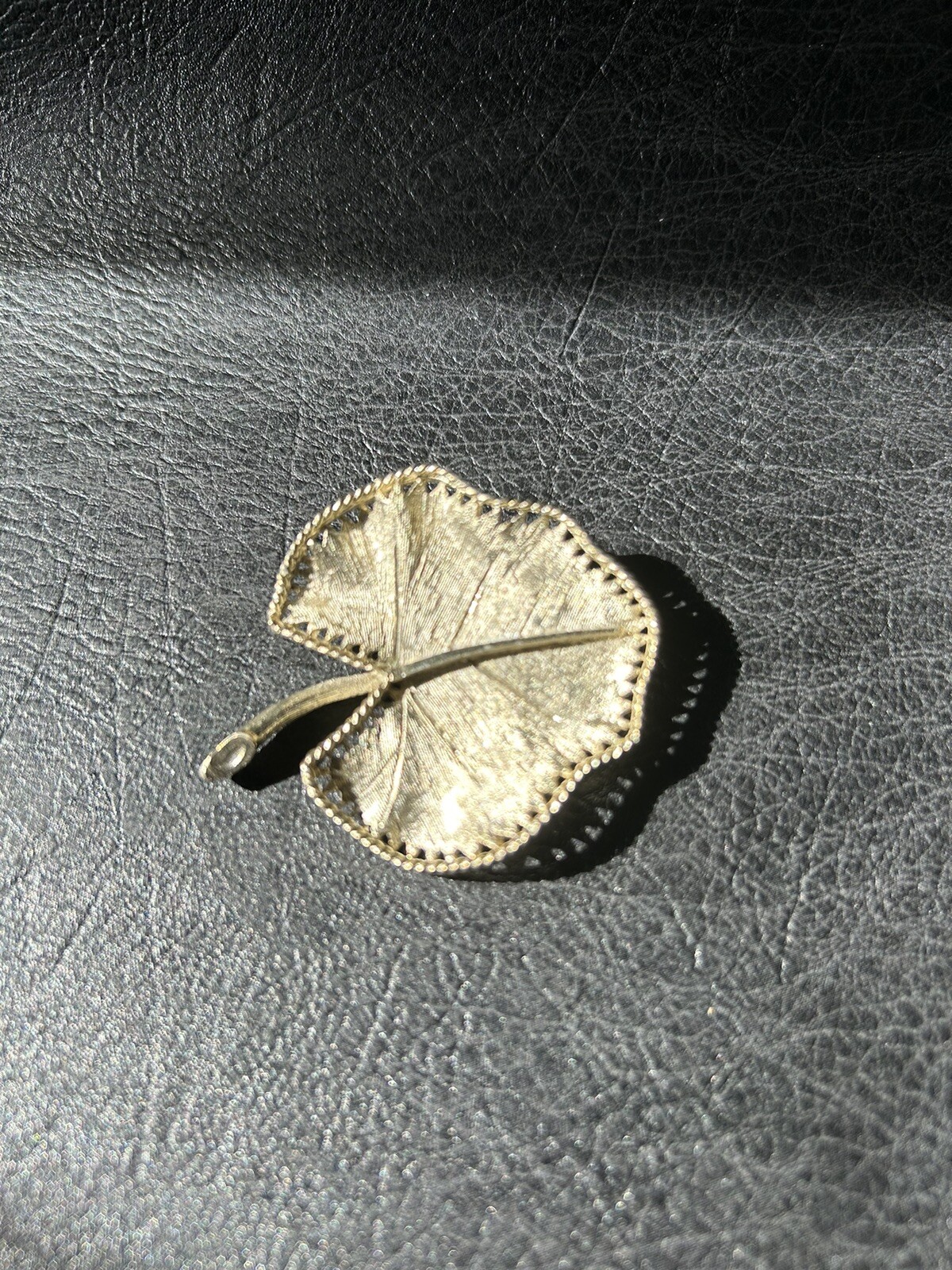 Vintage BSK Gold-Tone Leaf Brooch – Signed and Beautiful!