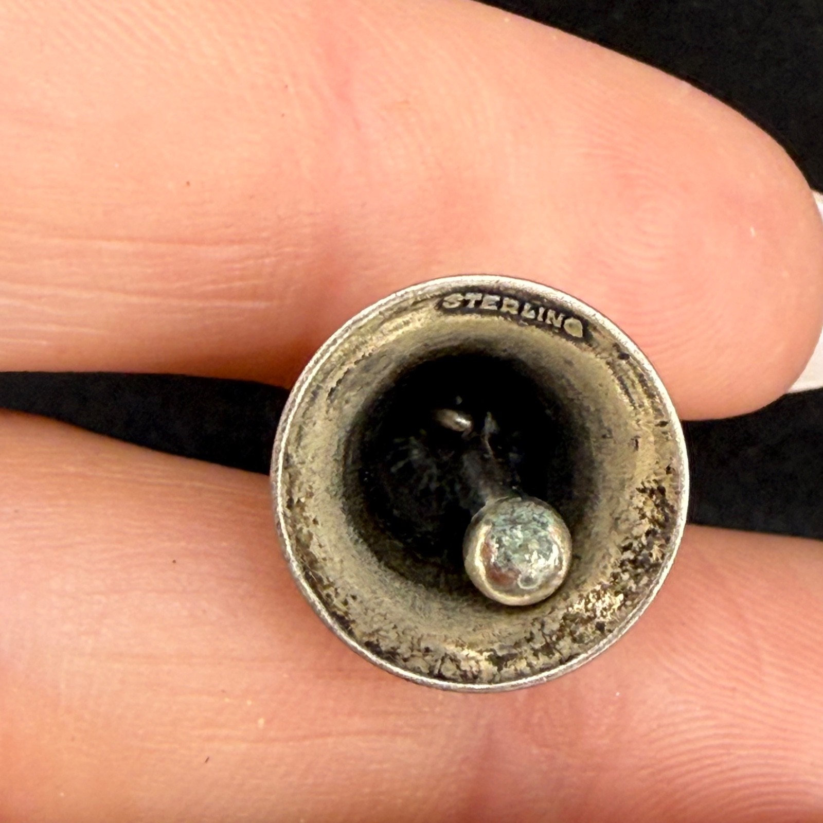 Vintage Sterling Silver Bell Charm Guardian