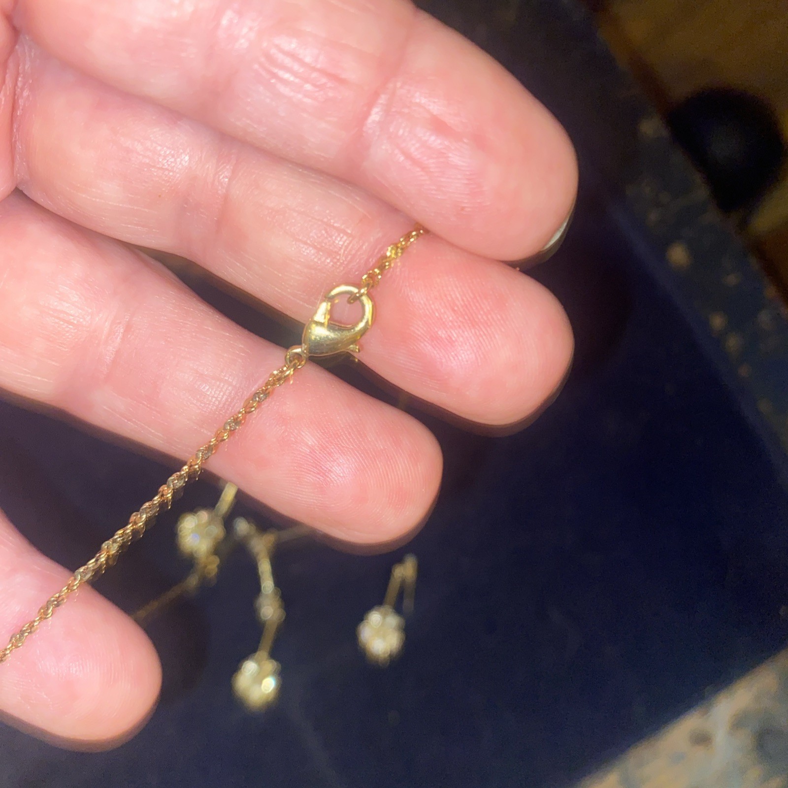 Vintage NR Necklace And Earring Set With Lobster Claw Clasp