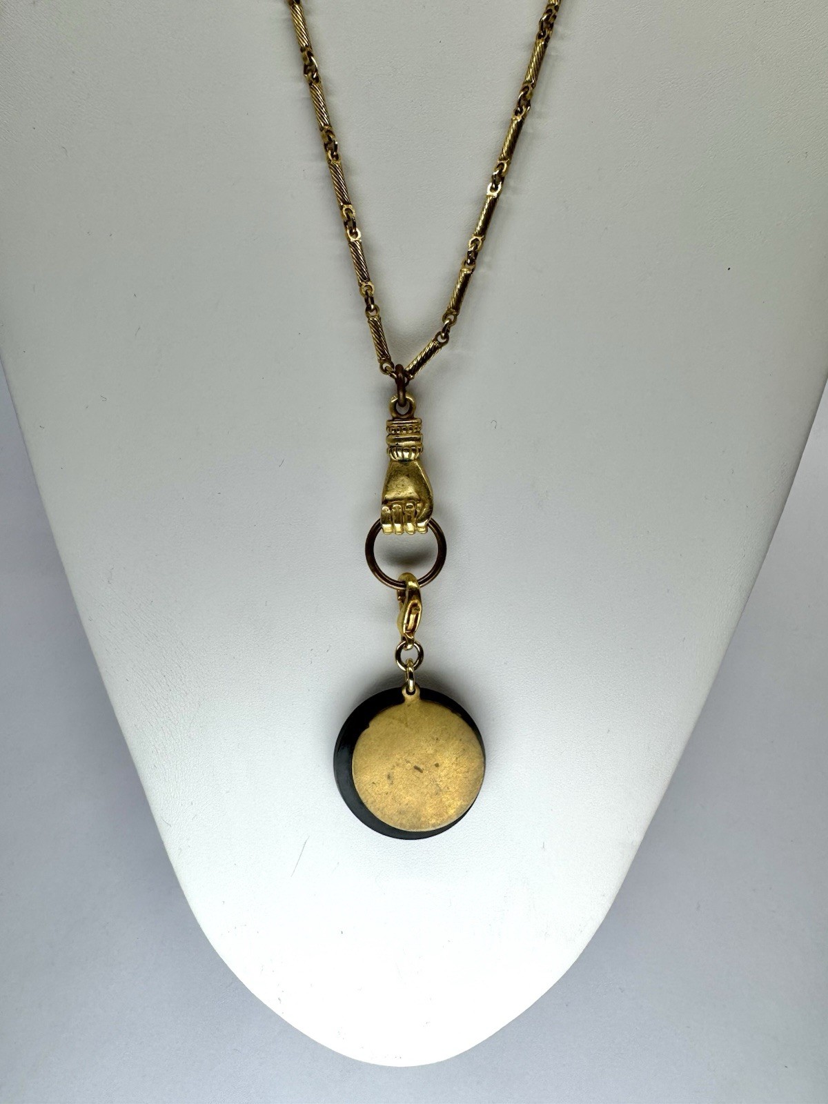 MAXIMAL ART by John Wind Hand Pendant Number “6” Vintage Necklace Jewelry N151