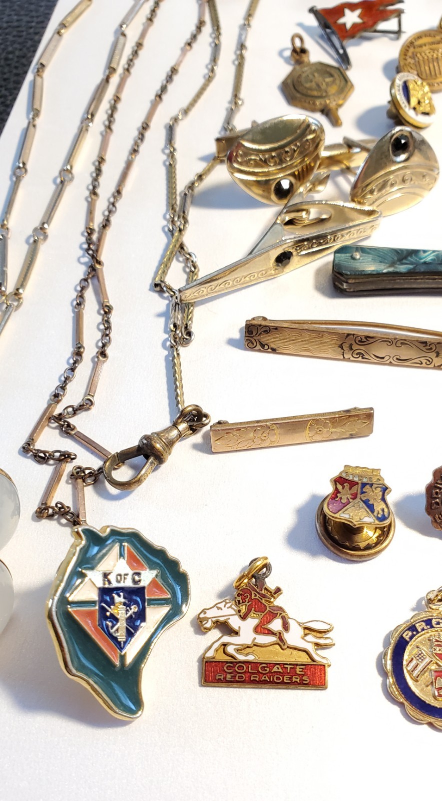 Antique, Vintage Mens Jewelry, Collectibles, Accessories Lot, Over 50 Pieces!