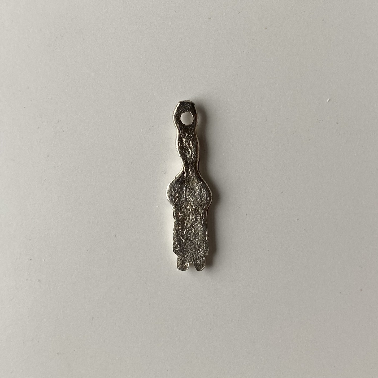 Vintage Mexico Milagro Charm Mexican ExVoto Religious Pendant Amulet Silver Tone