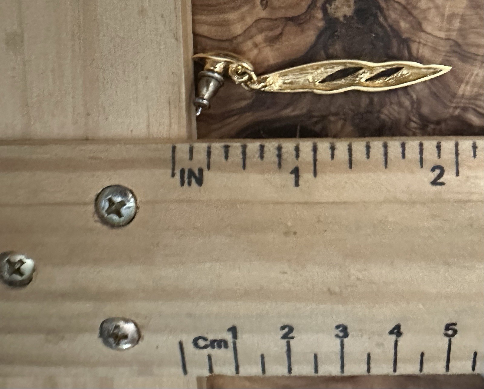 Vintage Gold Tone Spiral Post Dangle Drop Earrings