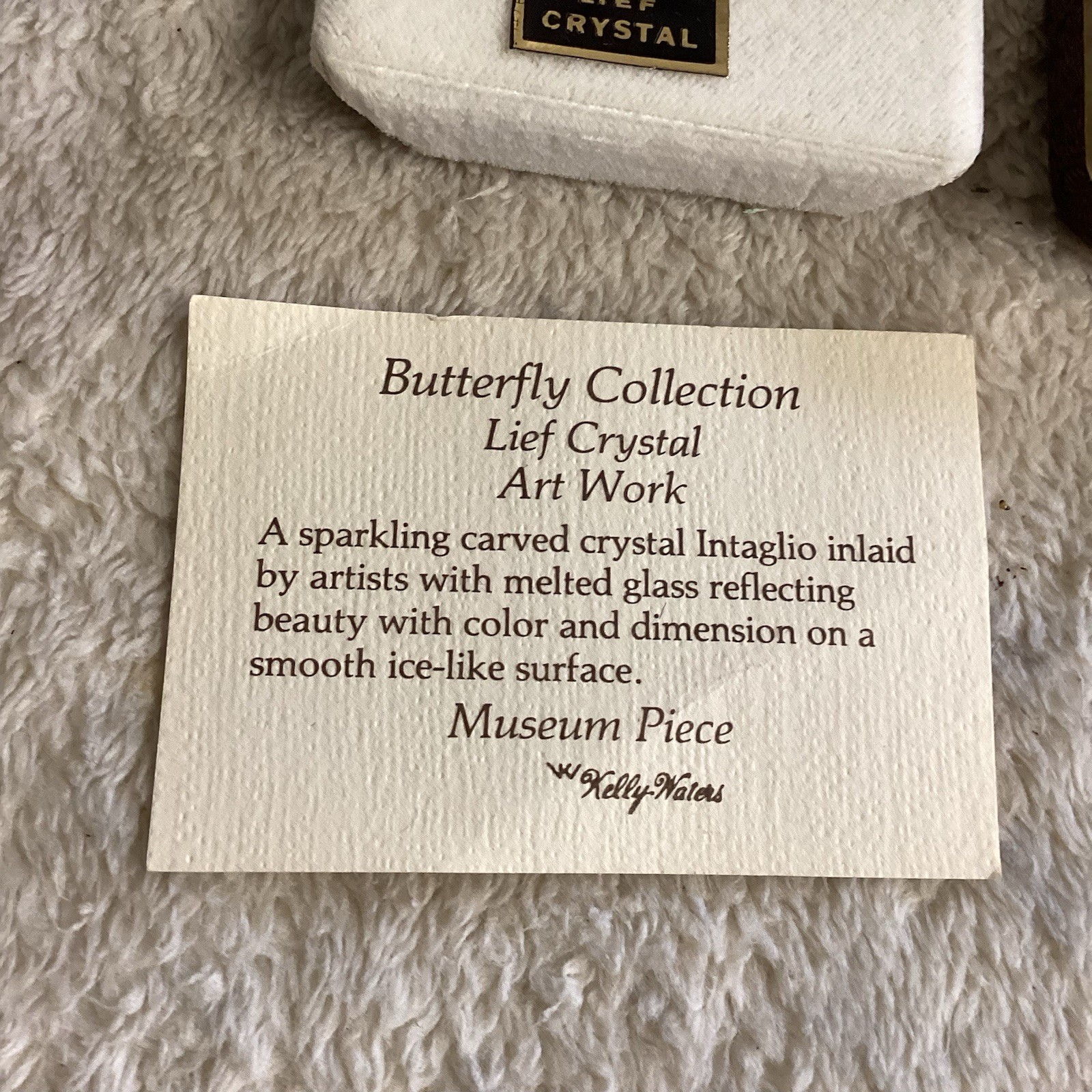 Kelly Waters butterfly collection lief crystal artwork