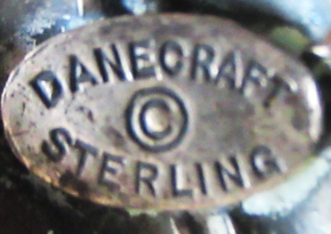 EXTRA LARGE DANECRAFT VINTAGE STERLING BROOCH, 2 3/8 INCHES, 17 GRAMS