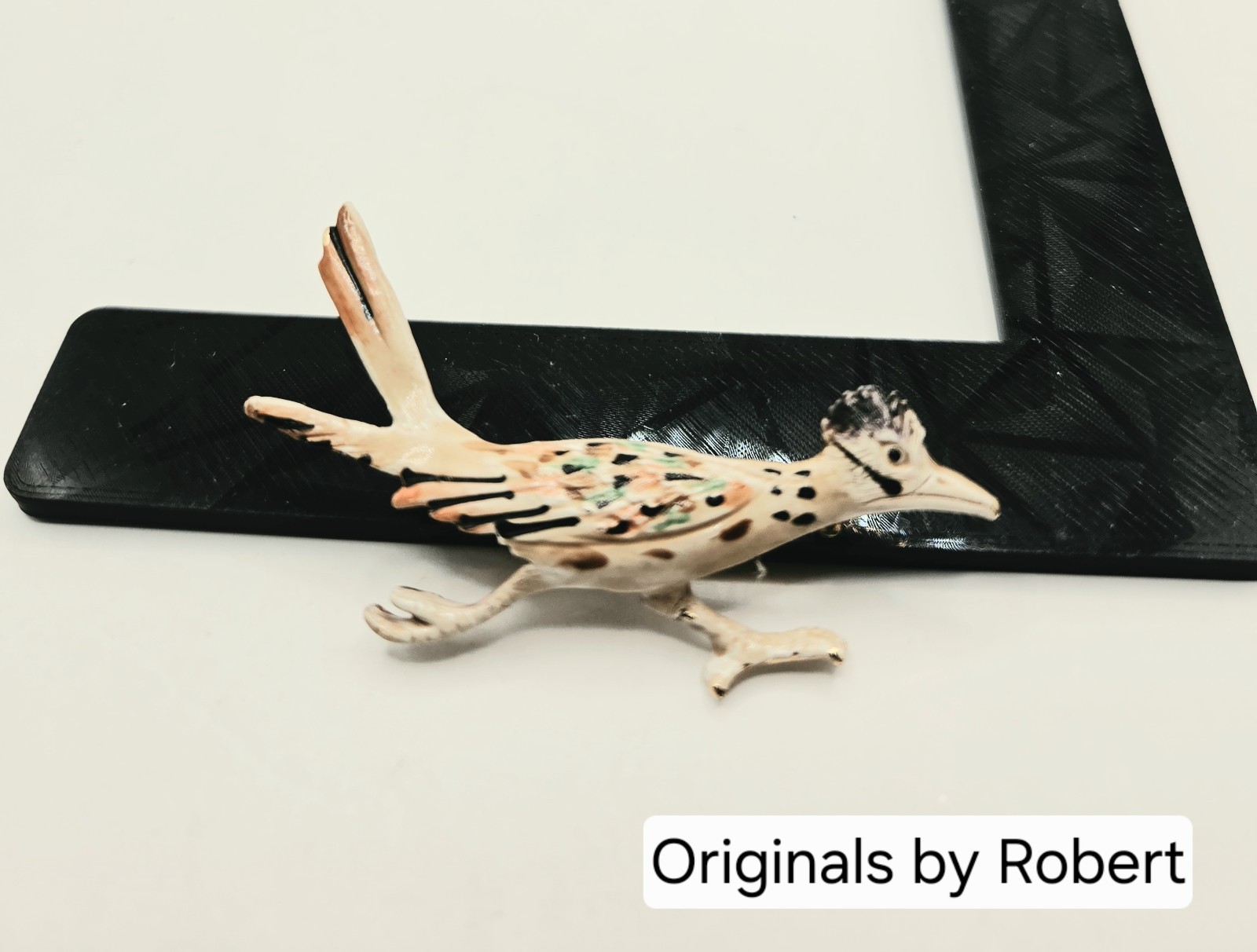 Vintage Figural Brooch Signed “Original by Robert” Roadrunner 0327
