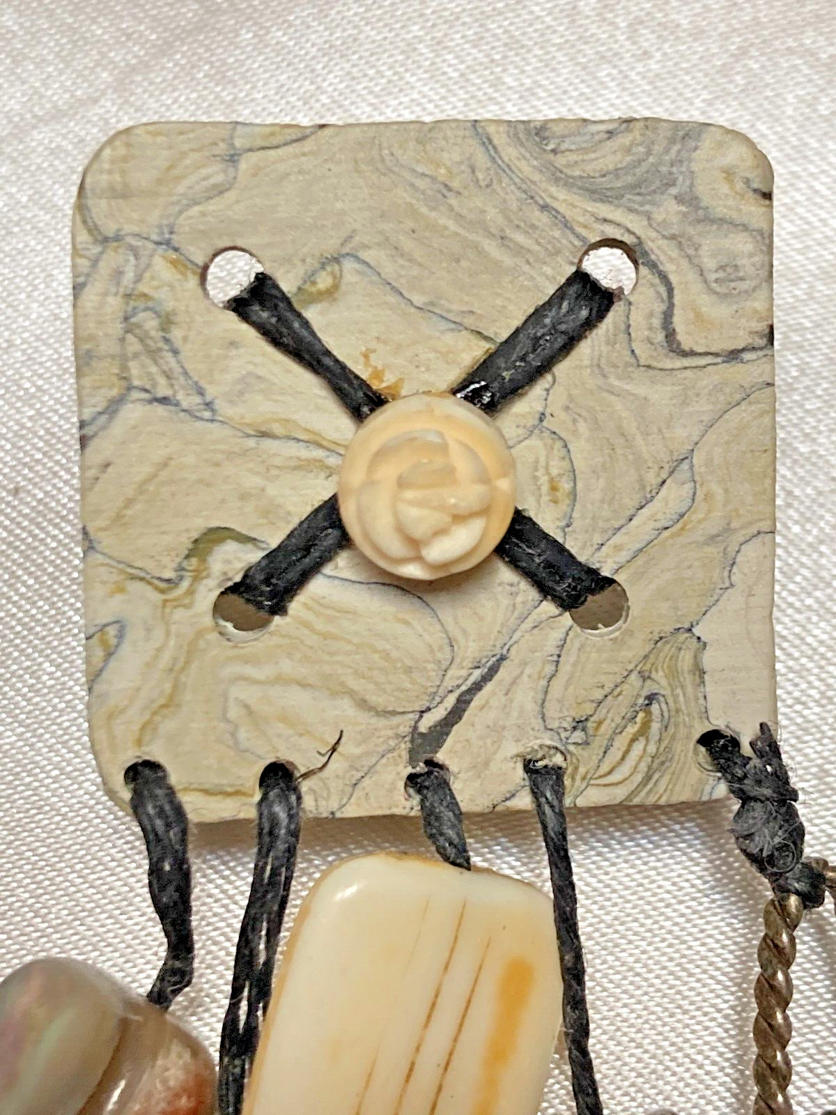 Unique Mismatched Asian-Themed Jingly Bell Charms Fashion Clip Back Earrings Vtg