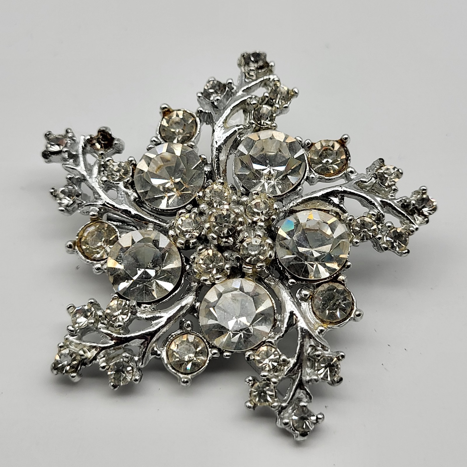 Vintage Brooch pin lot Christmas Holiday collection Tree Snowflake bell & more