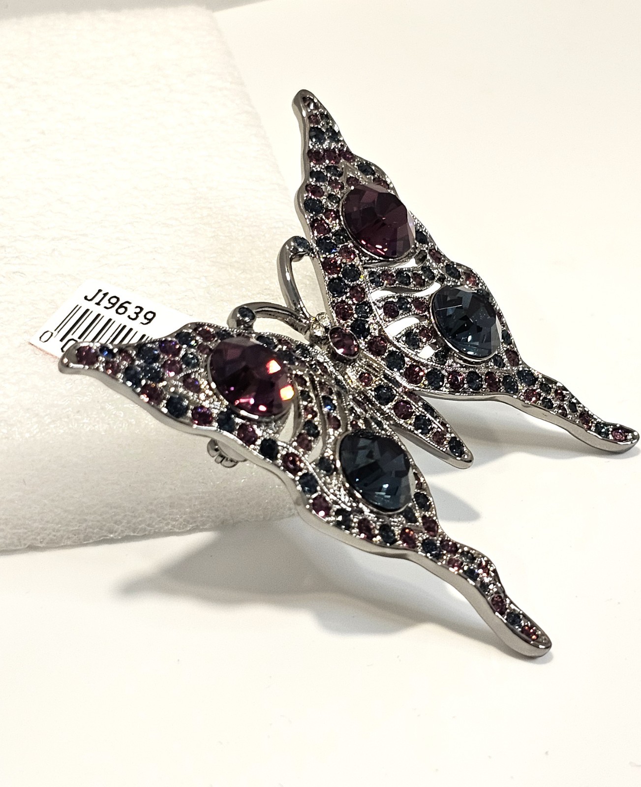 Kenneth Jay Lane butterfly brooch with box QVC new old stock signed KJL