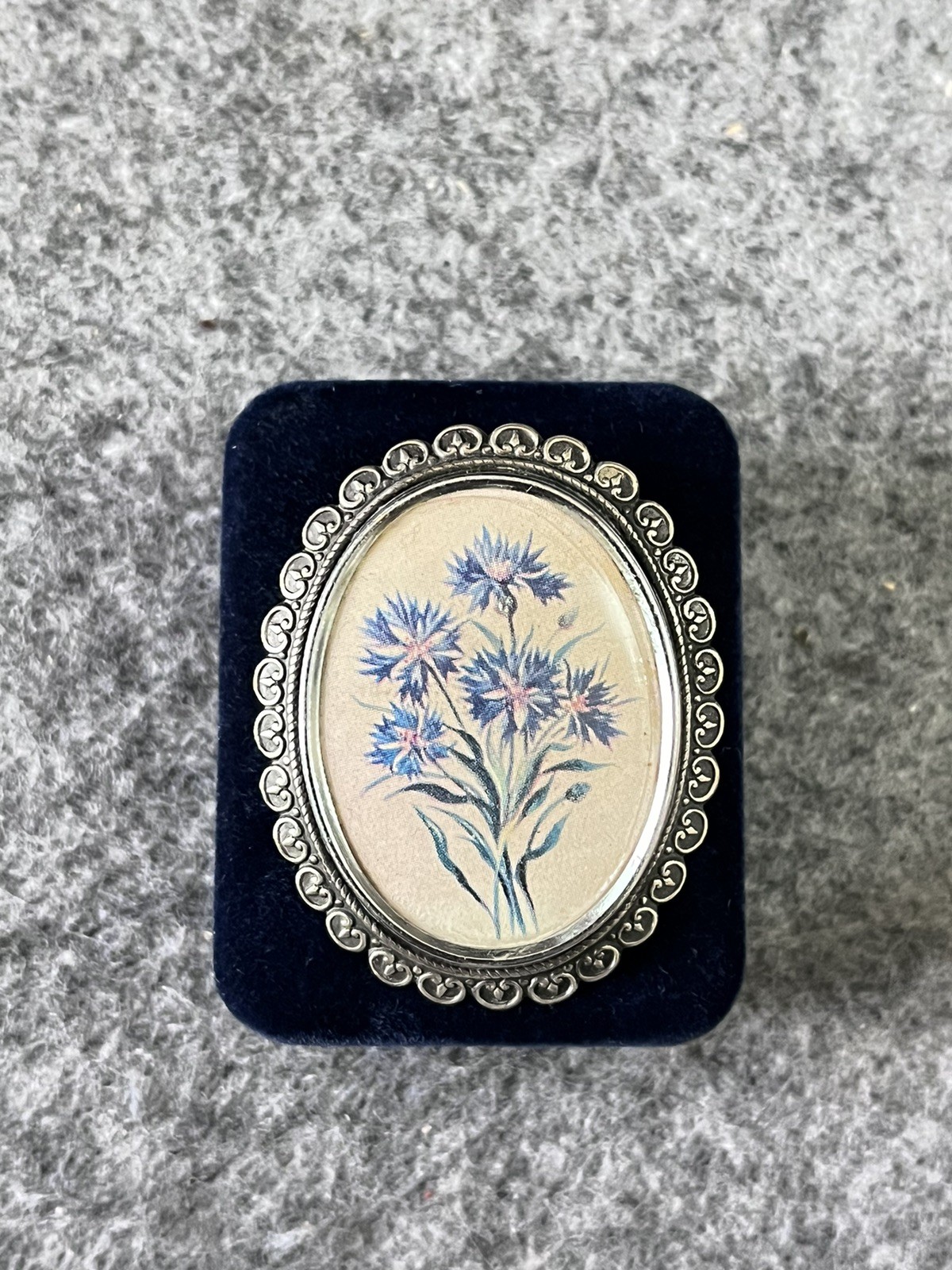 Vtg Antique 1930’s-50’s (TLM)Thomas L Mott Silver Floral Brooch England