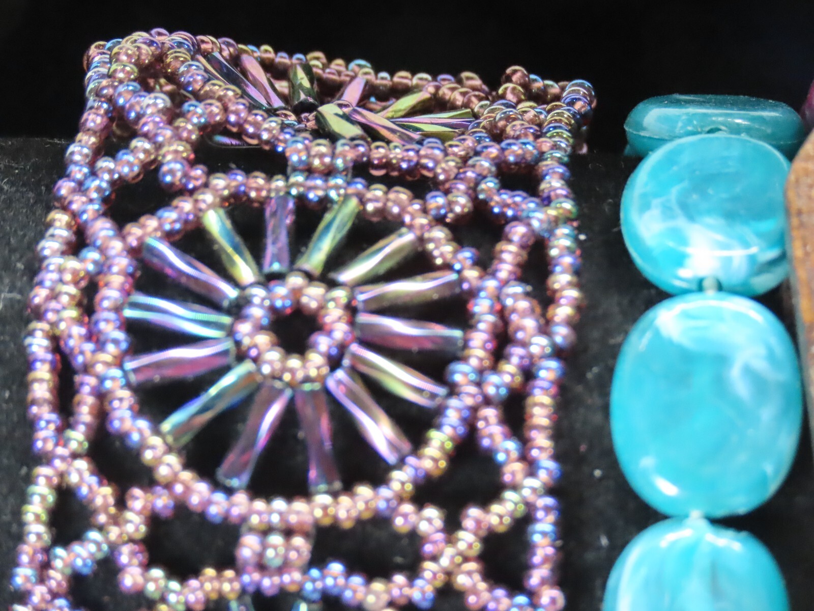 Vintage Stretch Beaded Bracelet Lot Bracelets Jewelry Awesome Seed Beads + D2526