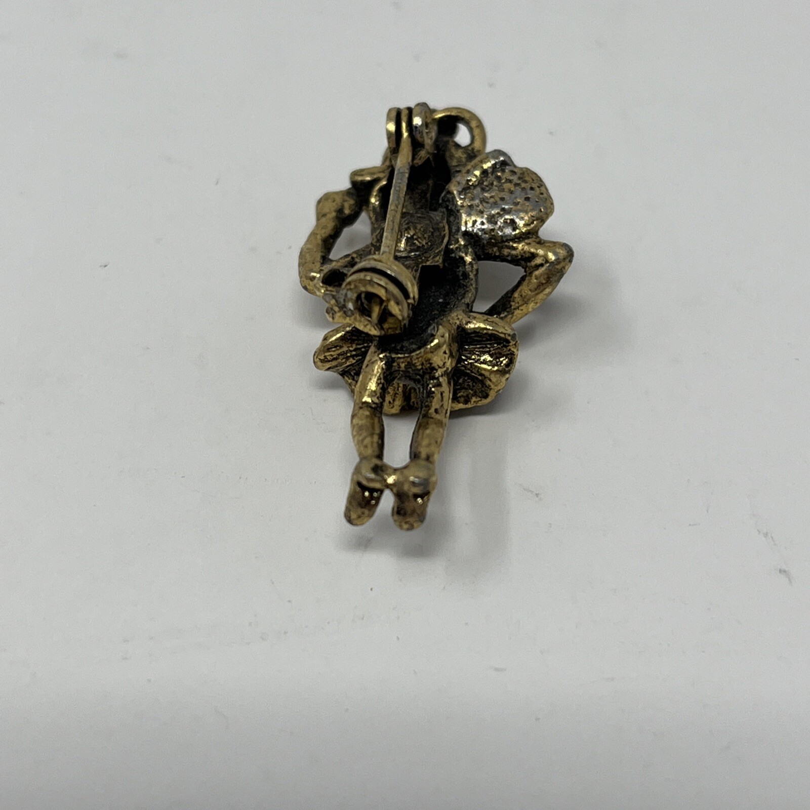 Bumble Honey Bee Fancy Whimsical Lady w/ Dress Hat Shoes Purse Brooch Pin
