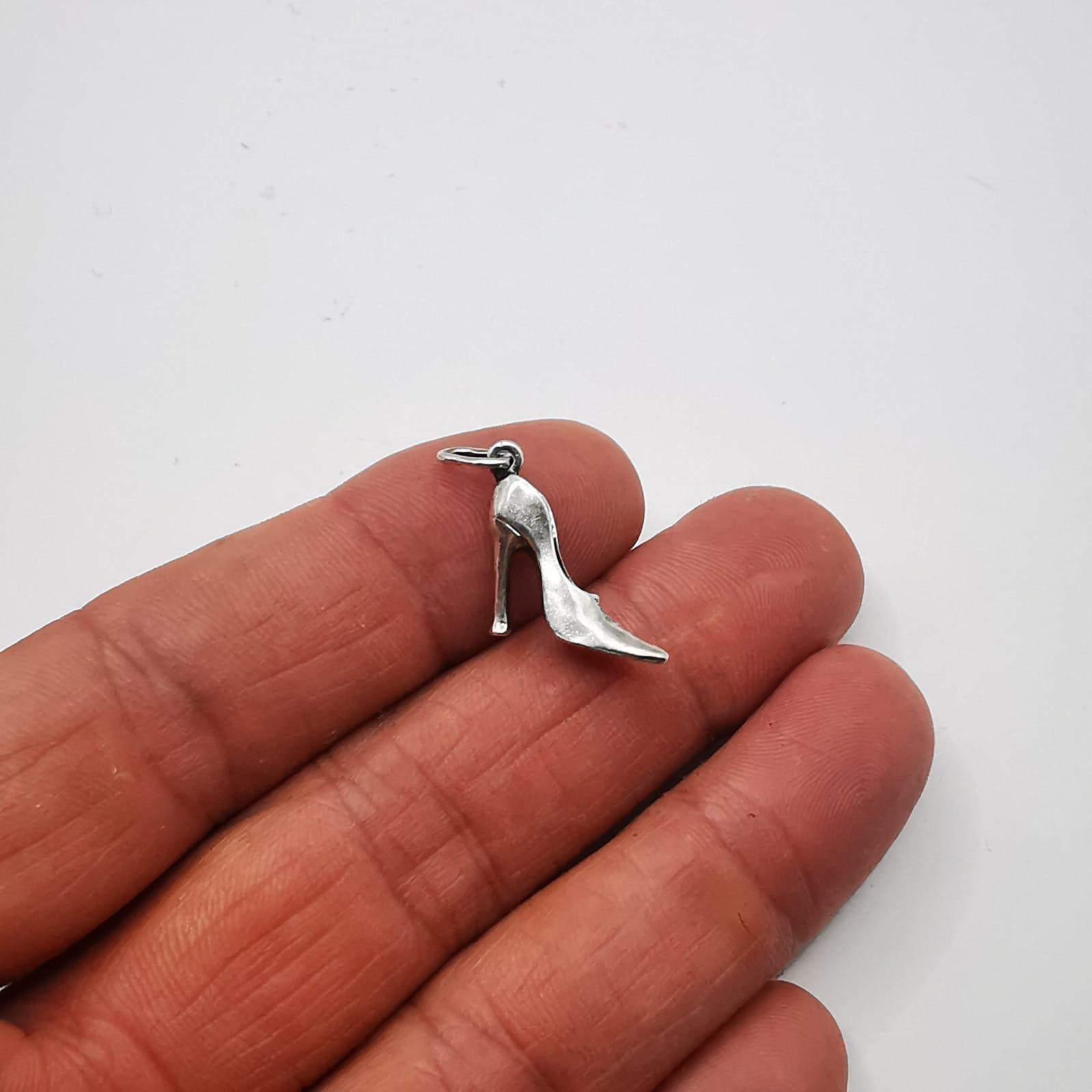 Vintage 925 Sterling Silver Zircon Pendant 0.78″ Handmade Jewelry Gift 2.82g