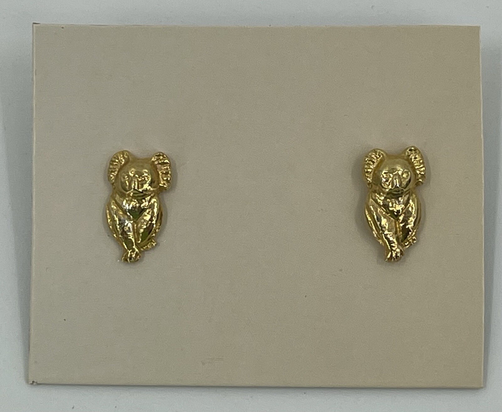 Lot of 2 Gold Metal Tone Koala Hat Lapel Pin with Pinback 3/4” X 1/2”