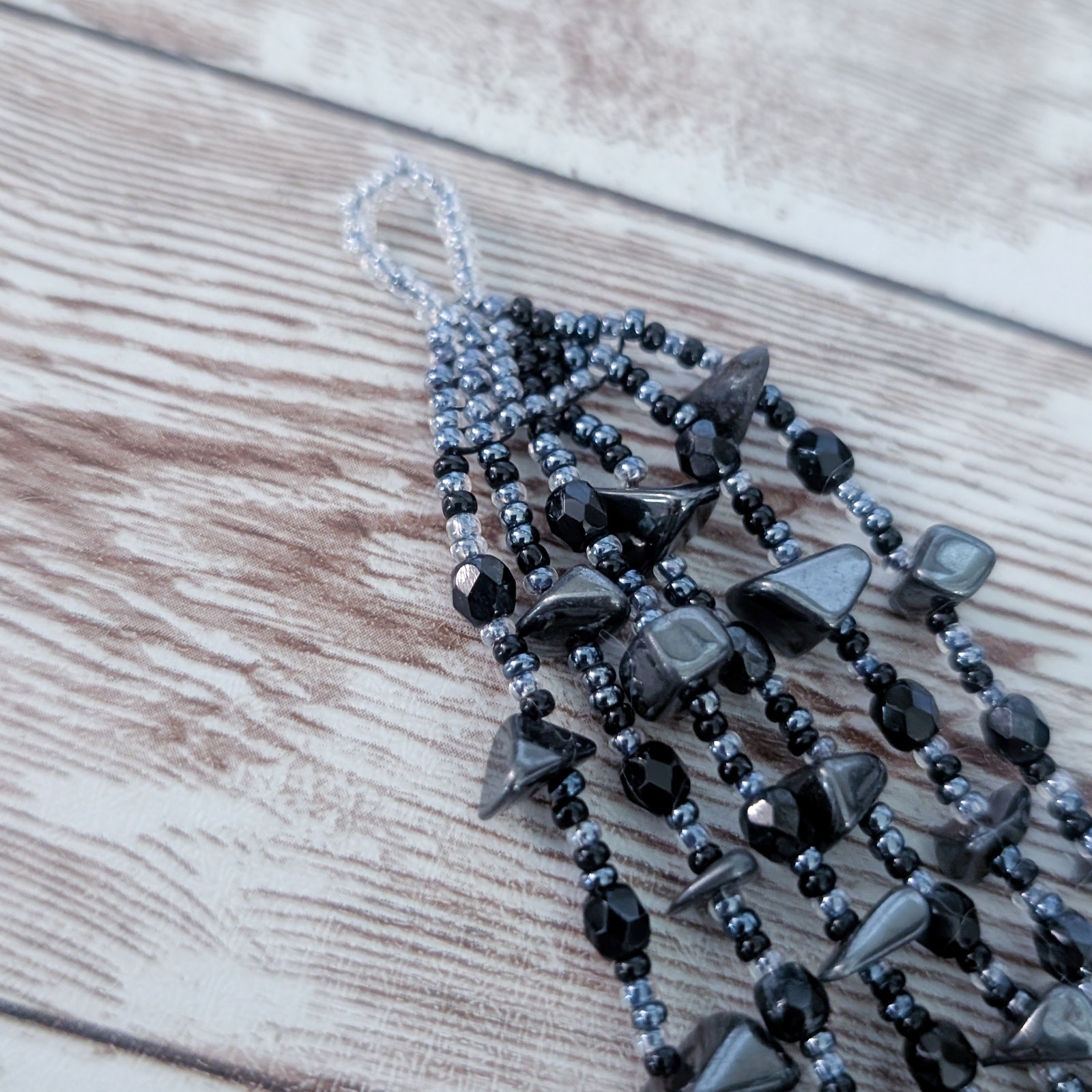 Vintage Bracelet – Multi Strand – Dark Tones/Blue – Statement
