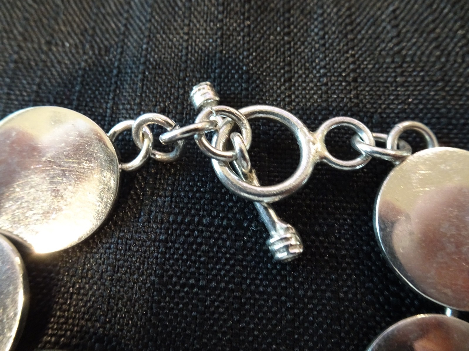 # 718-VINTAGE STERLING SILVER MEXICO BRACELET-925–VERY DIFFERENT-NICE
