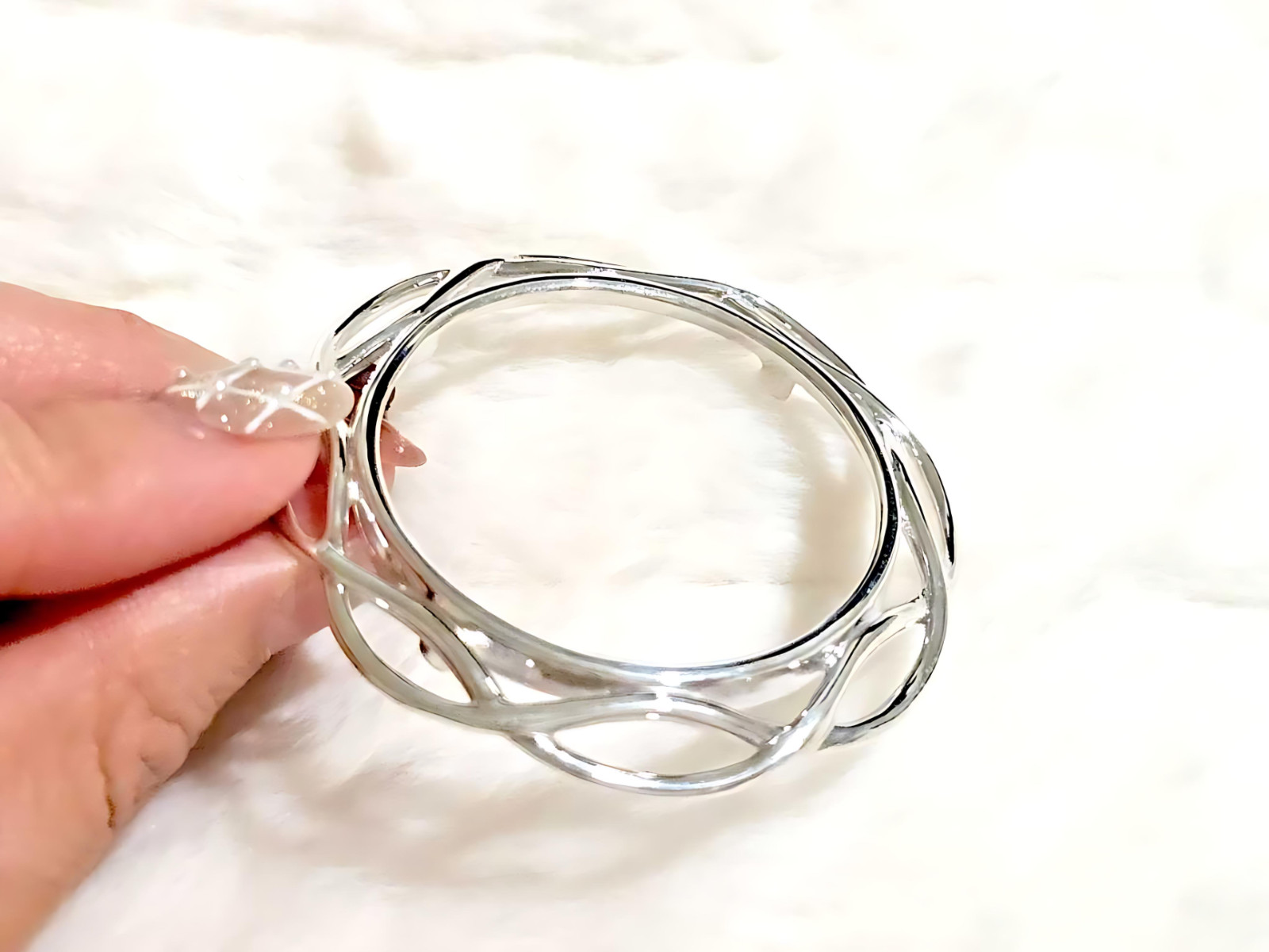 925 Sterling Silver Prong Back Braided Edge Bezel for 39mm Coins Mexican Cien