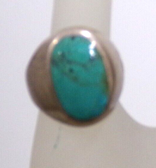 RARE VINTAGE TURQUOISE 925 SILVER RING SIZE 7 J88CR CL88CR BZ8CR JZ85