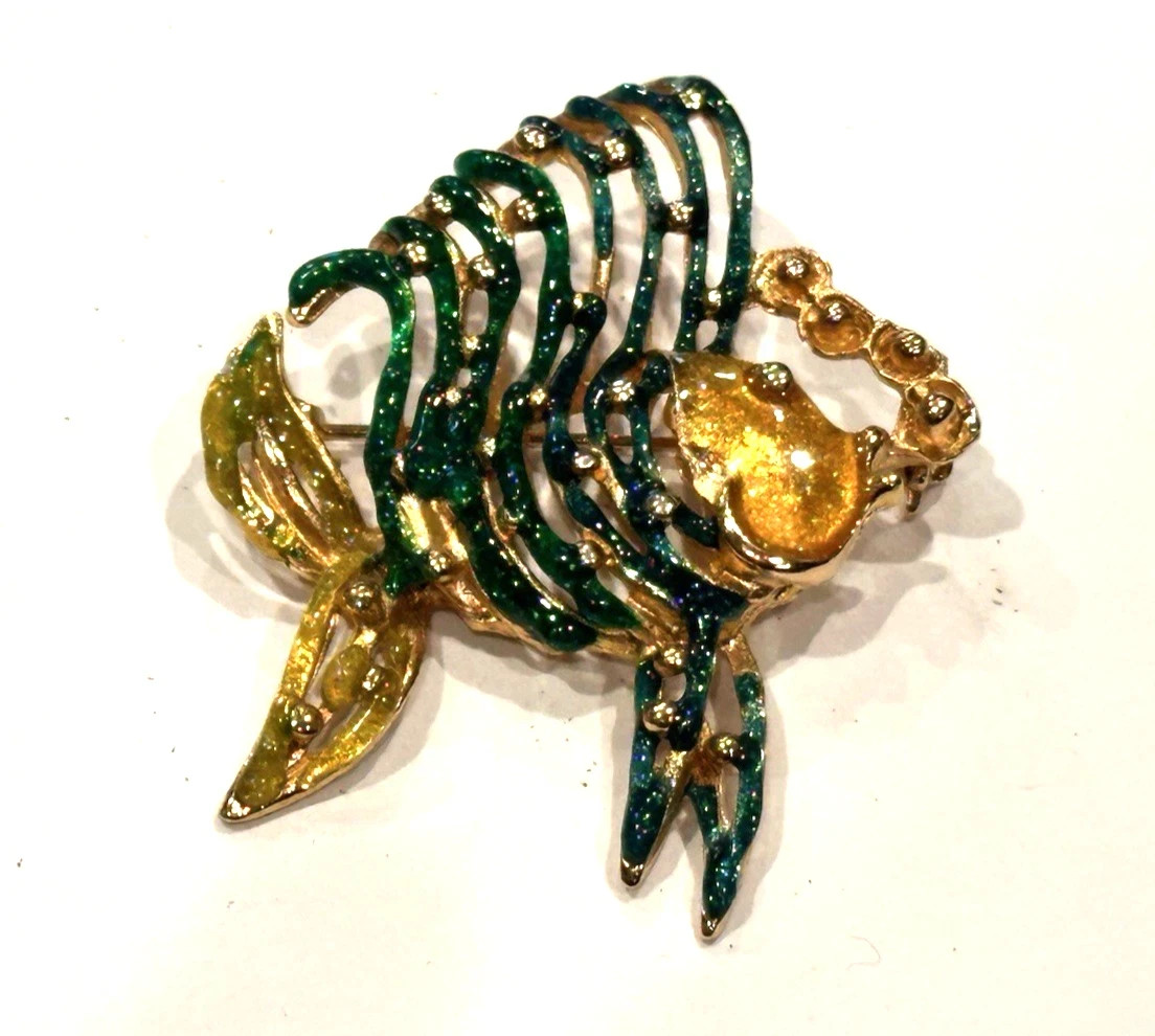 JJ AVON BUTTERFLY FISH DUCK BIRD TEDDY BEAR BEE BAMBOO BROOCH BRACELET LOT 11 EU