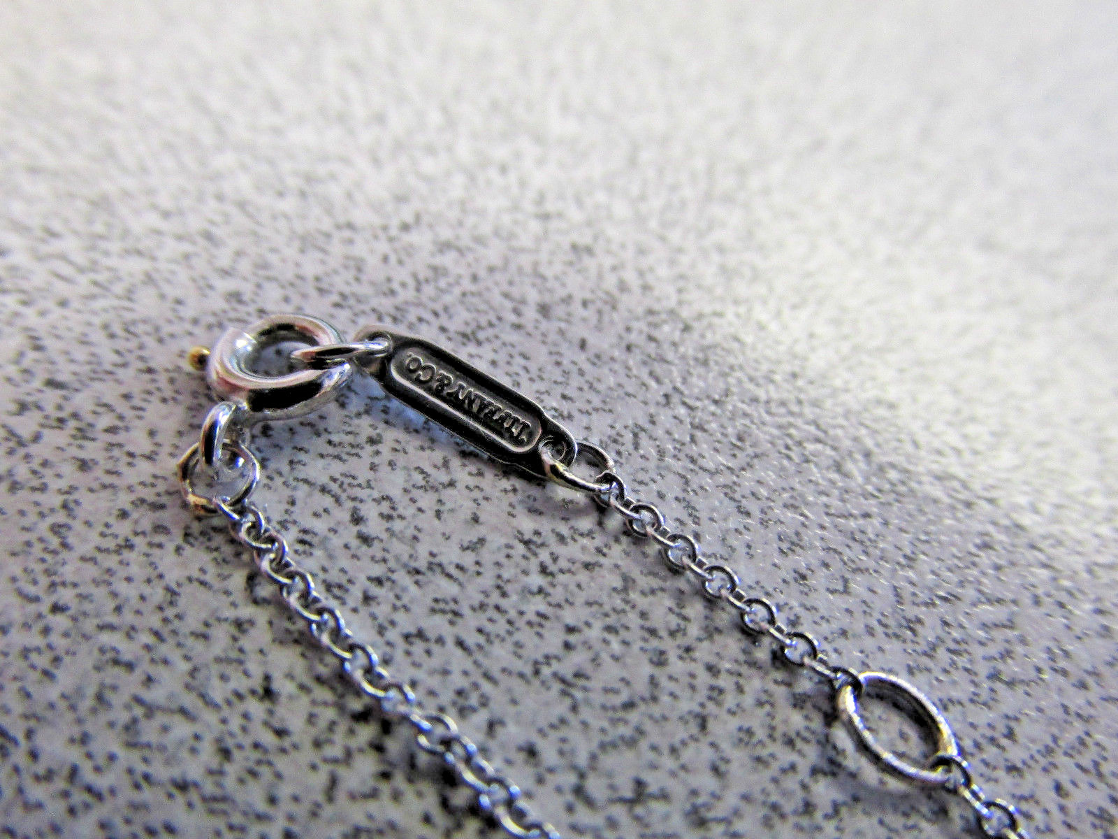Tiffany & Company Platinum Diamond X Necklace 15 inch .035 ctw Make Offer