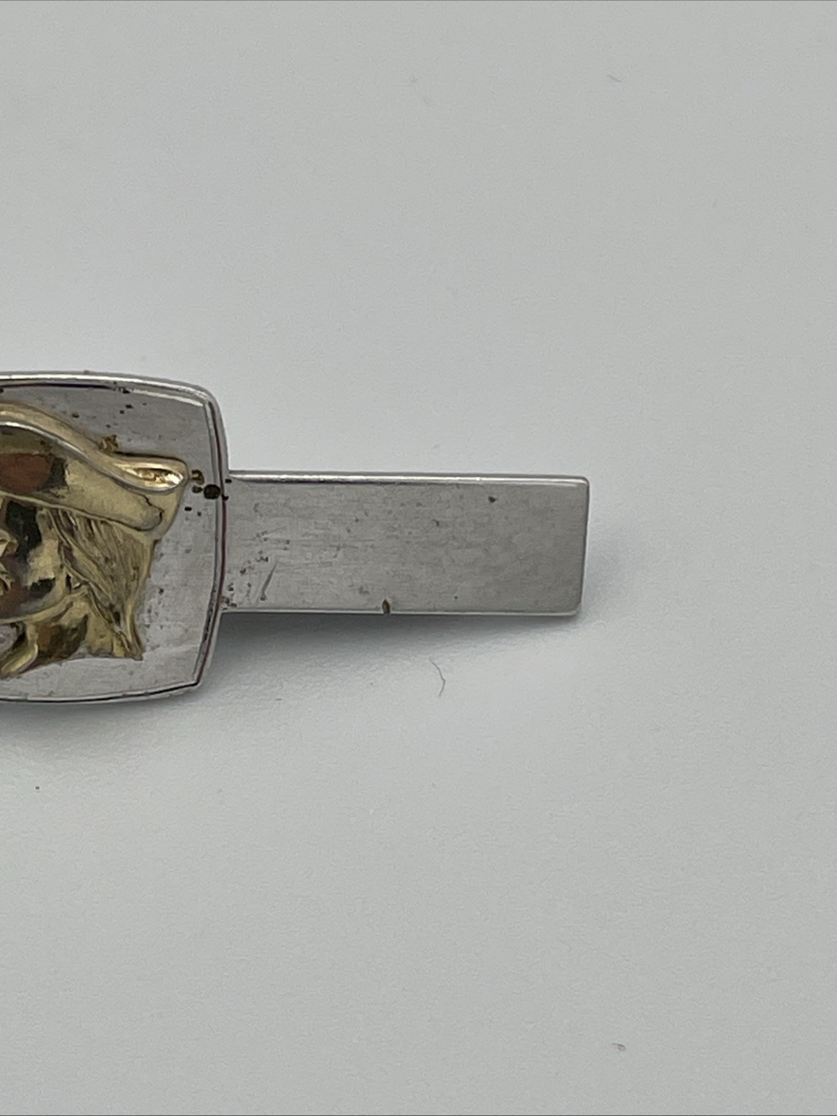 Vintage Anson Tie Clip Bar Paul Revere gold tone Colonial