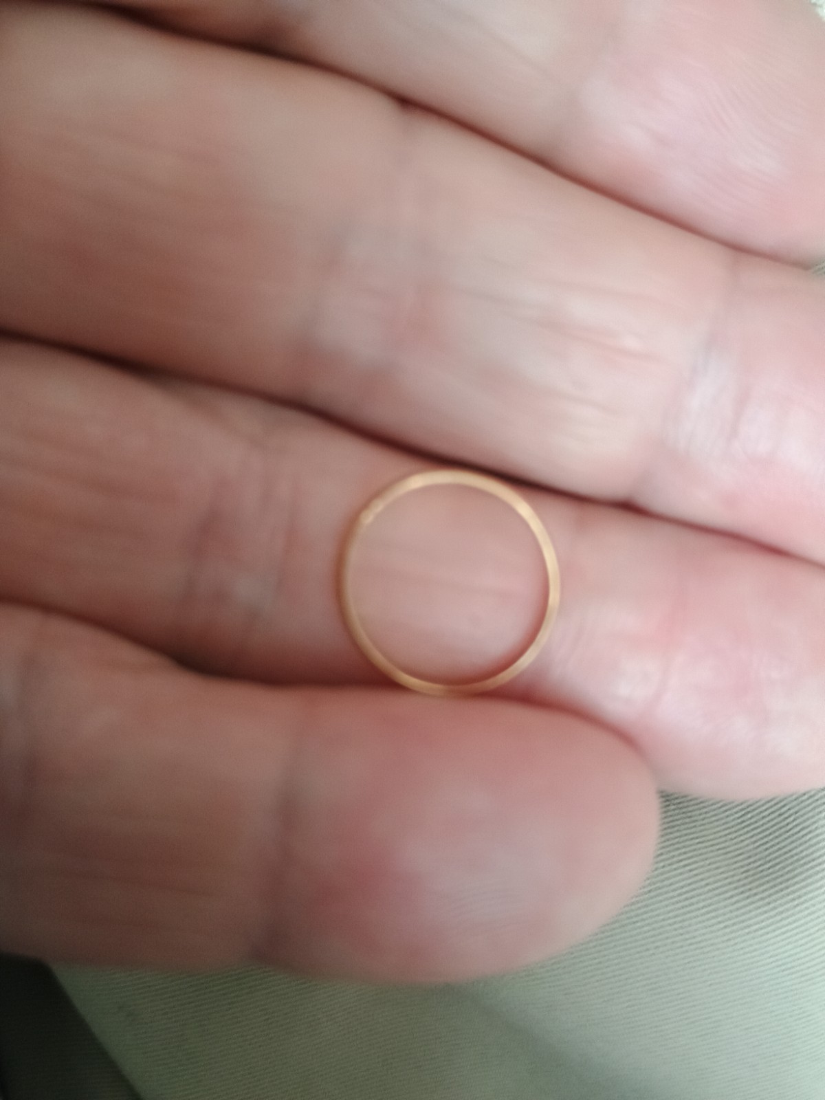 Vintage 10k Baby Gold Band Ring Can Be Worn On Chain As Pendant / Charm as well