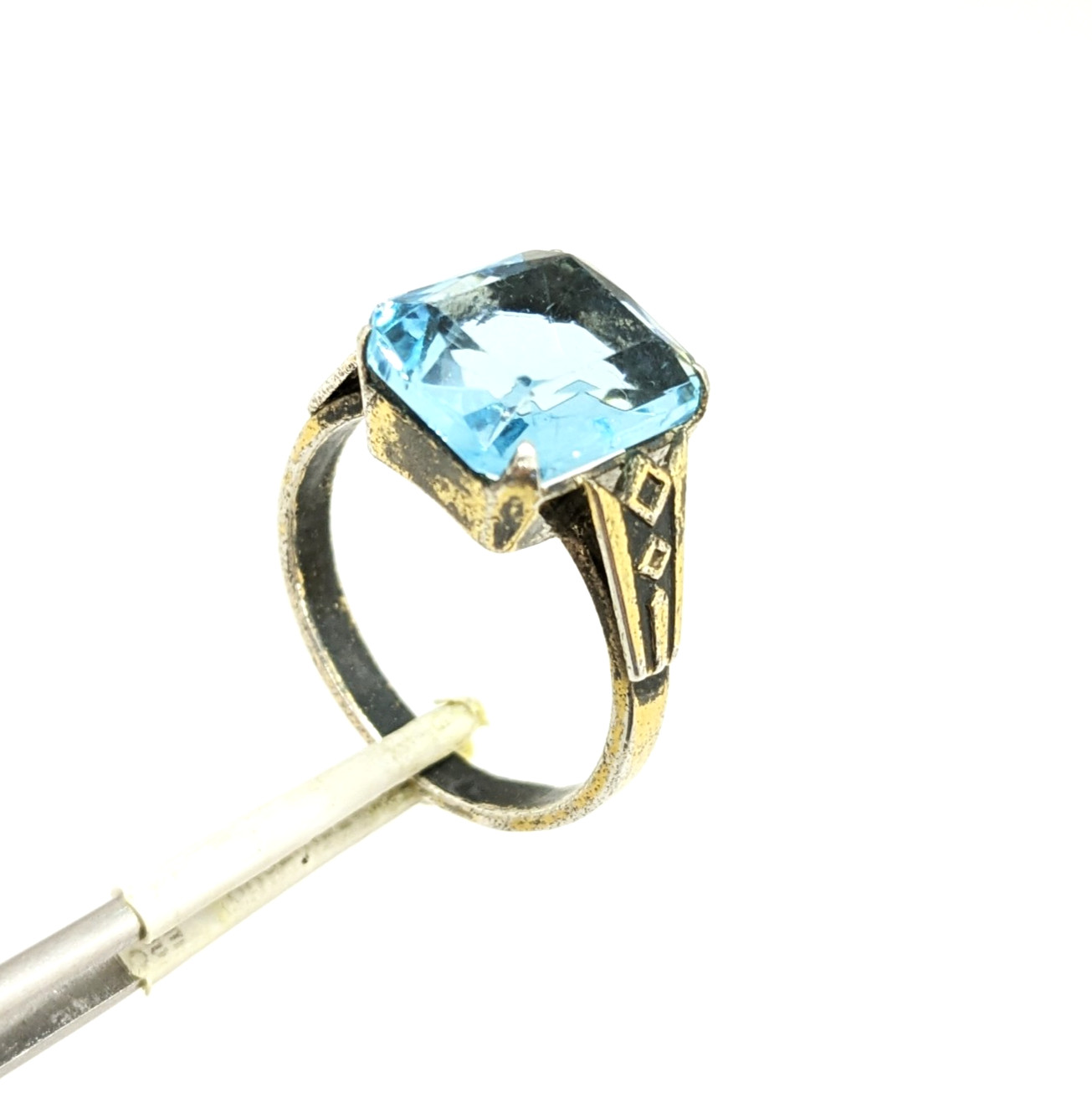 Vintage Luxury Soviet RING Silver⭐875 stamp Star USSR-size: 8US (18.5mm) UA #100