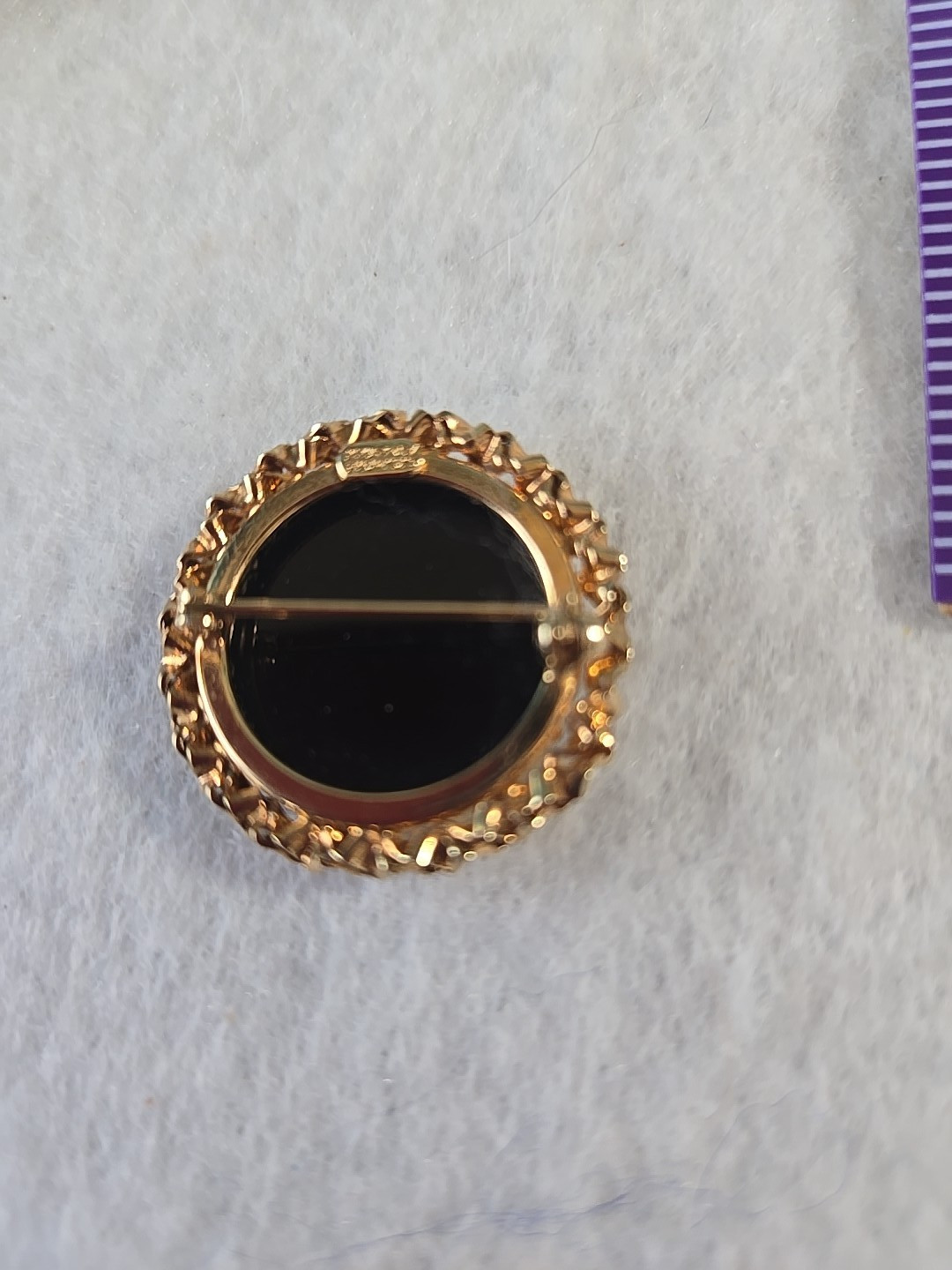 Vintage CATAMORE 1/20 12K GF Round Pin Brooch