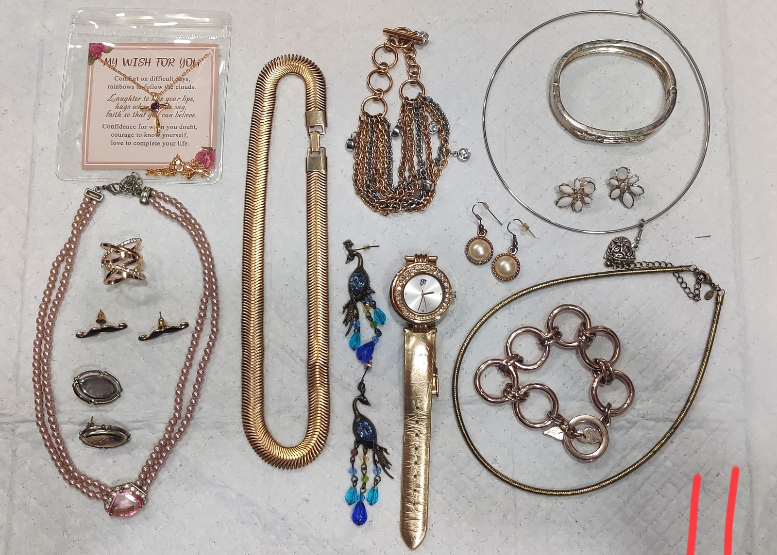 Lot Of Estate Costume Jewelry, 15 Pcs