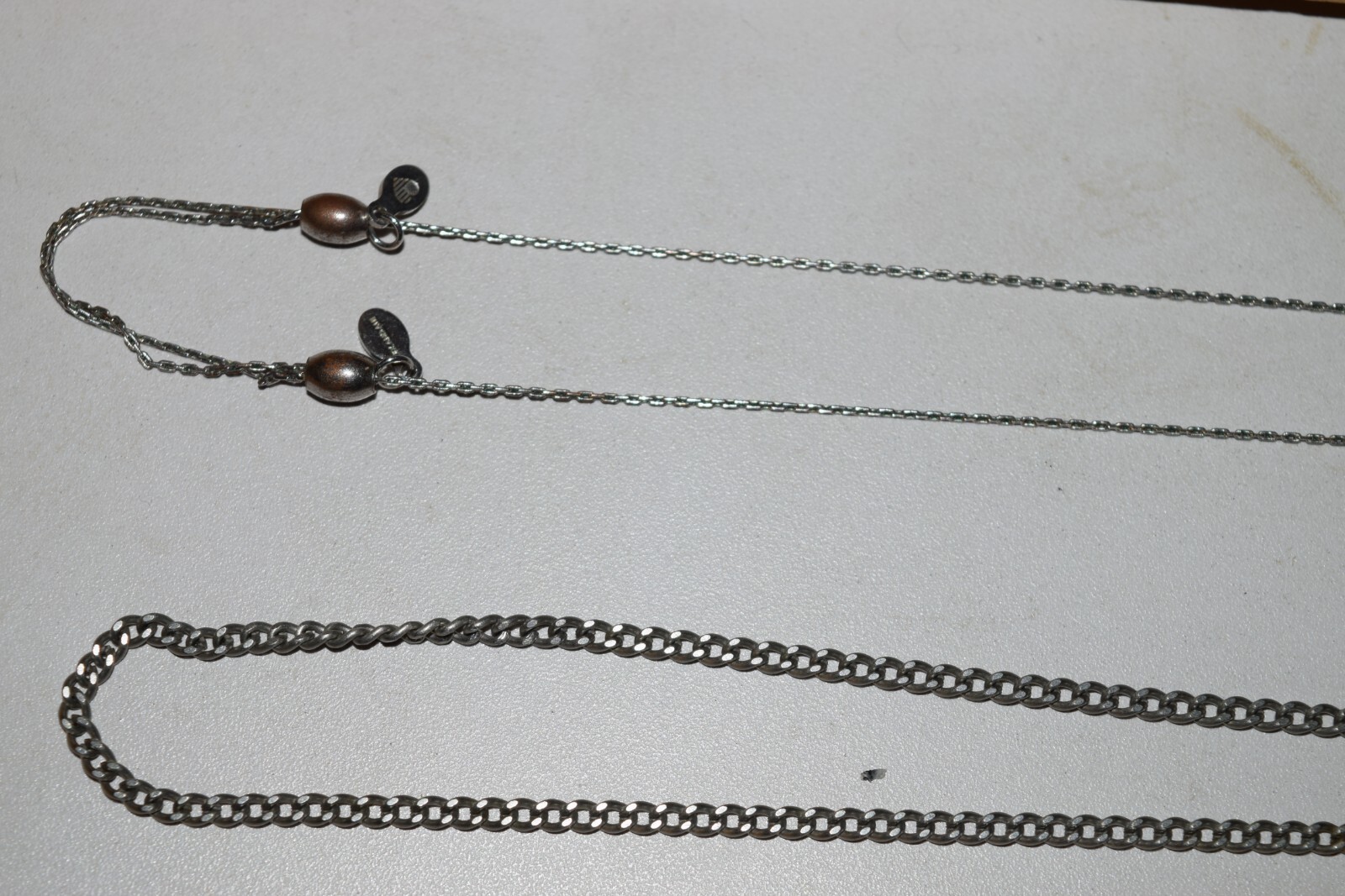 Vintage to now lot of 5-1 Chinas-1 Pewter BDA-1 Clm-1 Alex & Ani chain necklaces