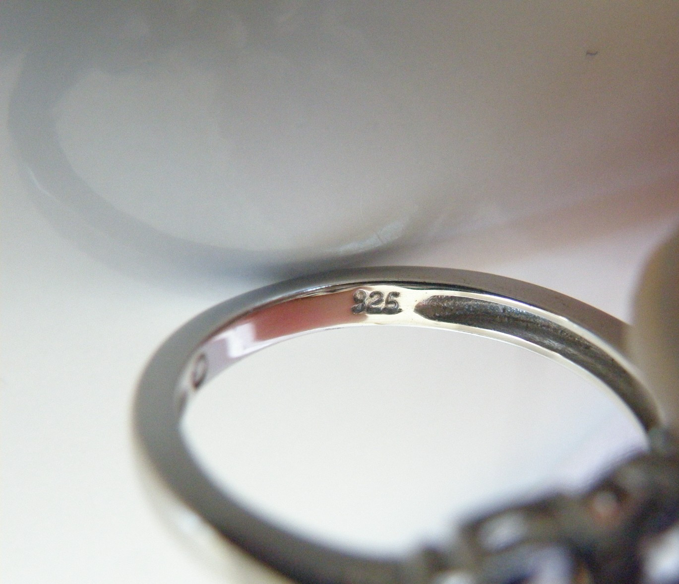 Vintage Sterling Silver 925 Natural Heated Tanzanite Band Ring Size 7